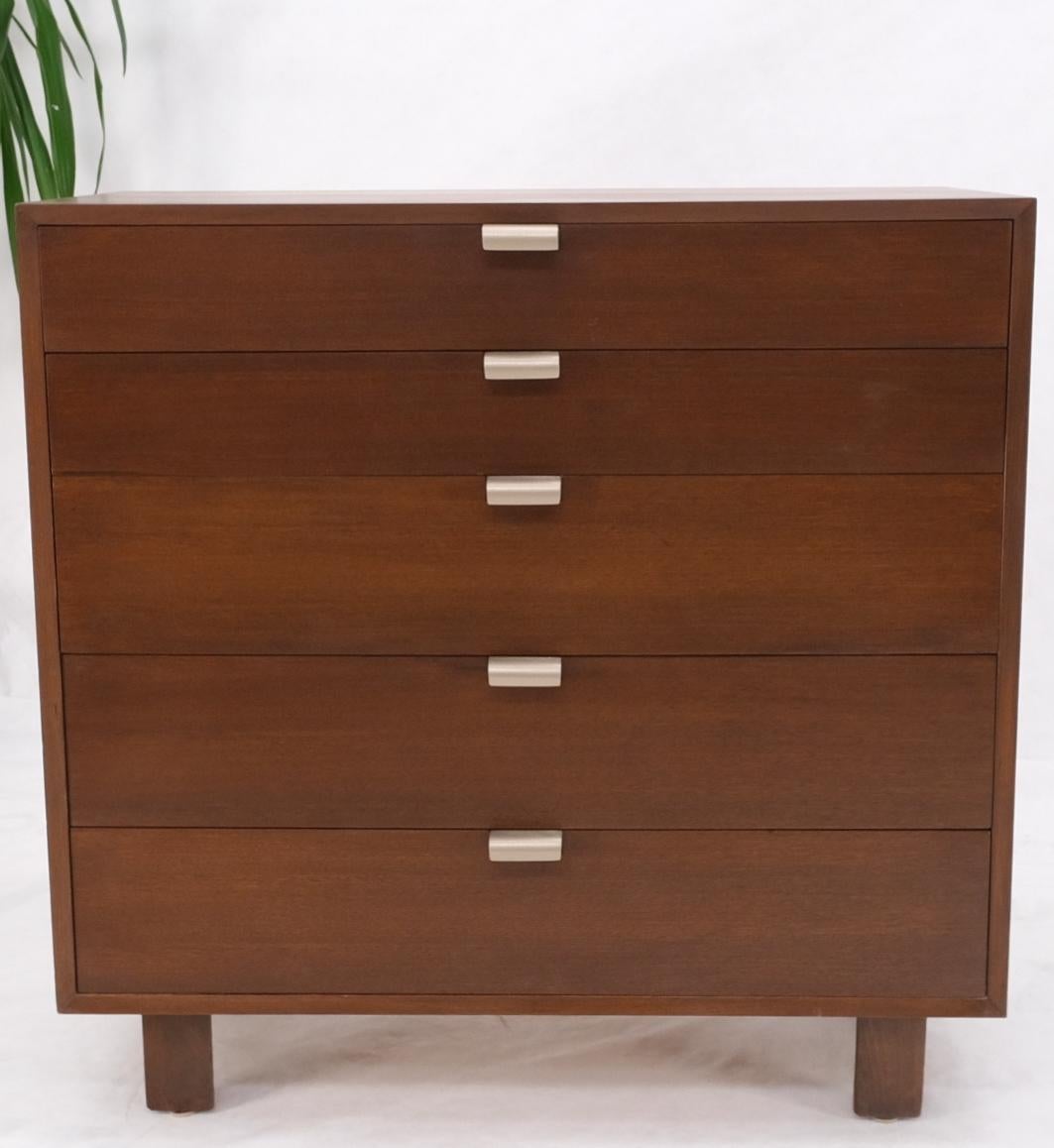 Mid-Century Modern George Nelson Herman Miller 5 Drawer Chest Dresser Restored For Sale 6