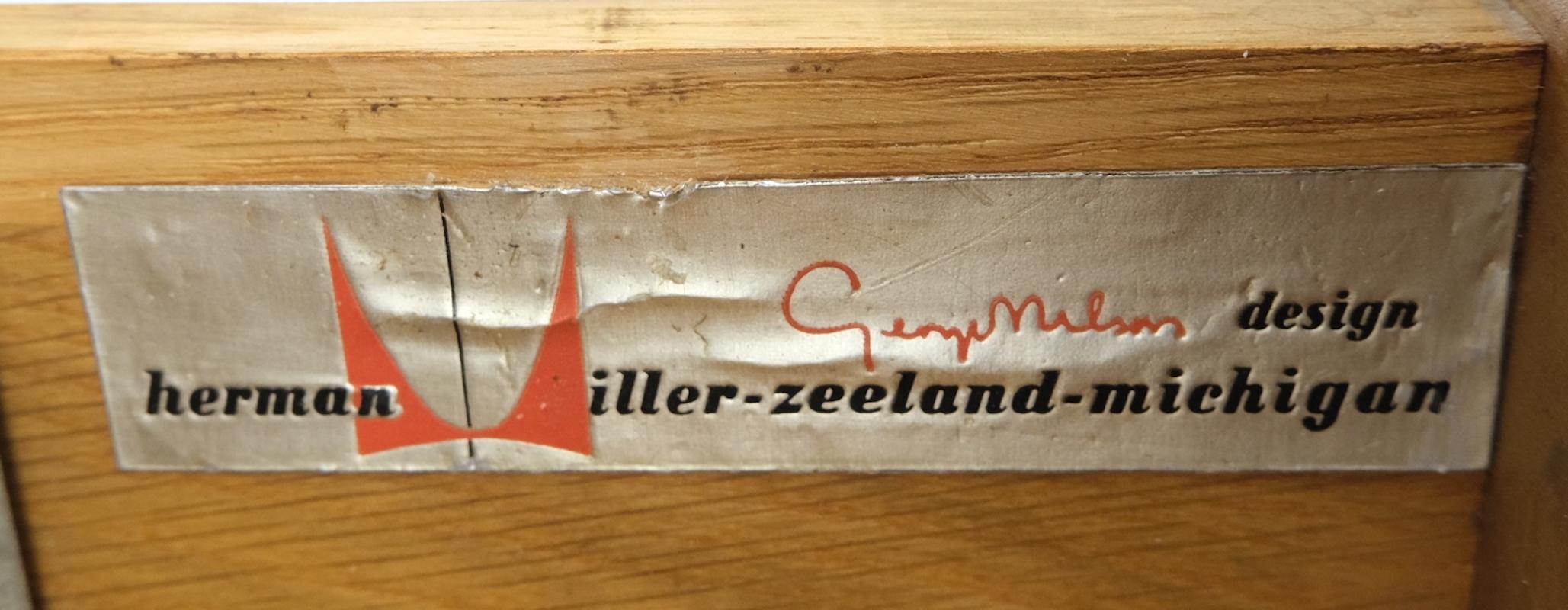 20th Century Mid-Century Modern George Nelson Herman Miller 5 Drawer Chest Dresser Restored For Sale