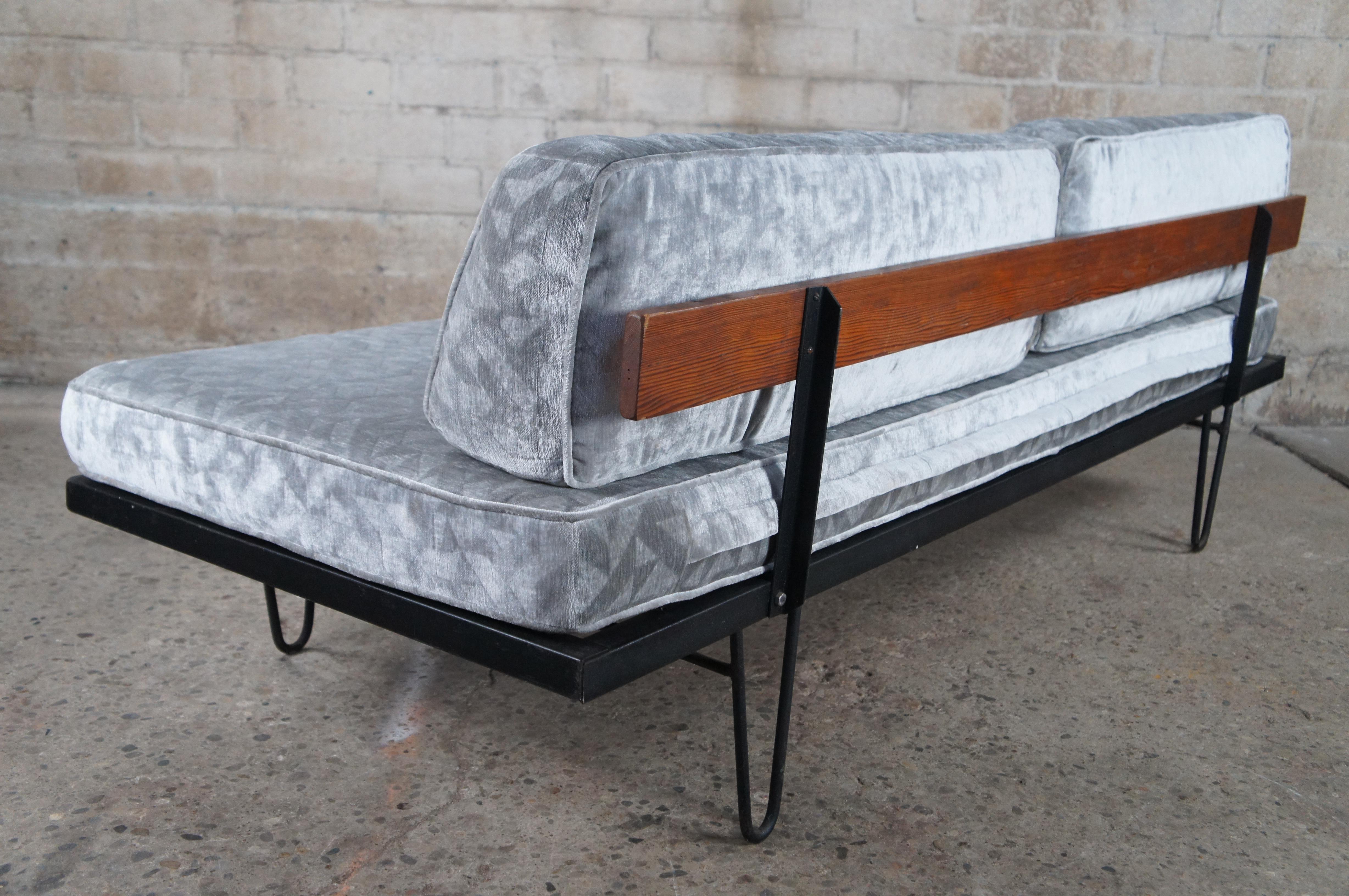 Mid Century Modern George Nelson Herman Miller Hairpin Leg Daybed Sofa en venta 4