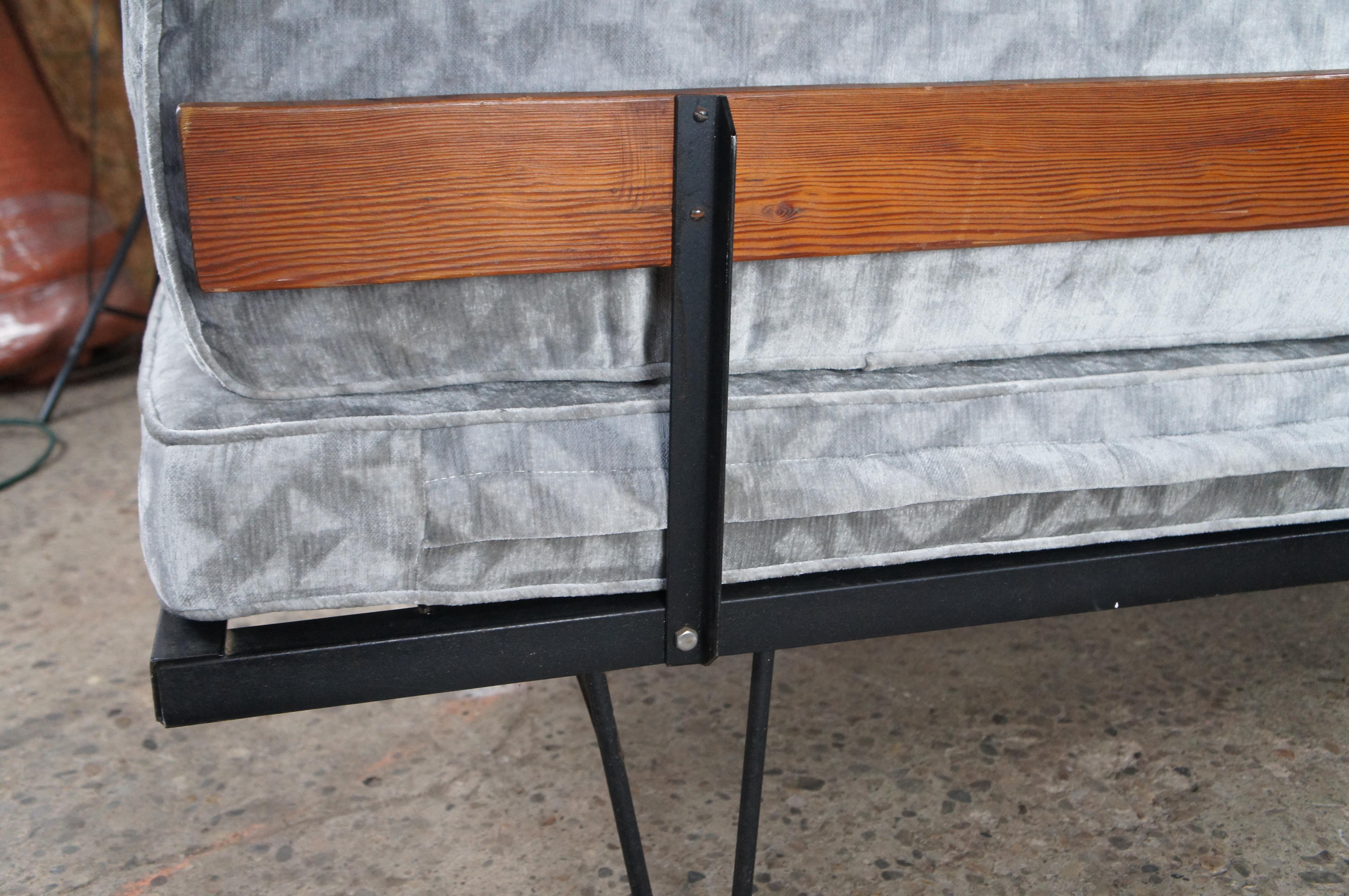 Mid Century Modern George Nelson Herman Miller Hairpin Leg Daybed Sofa en venta 5