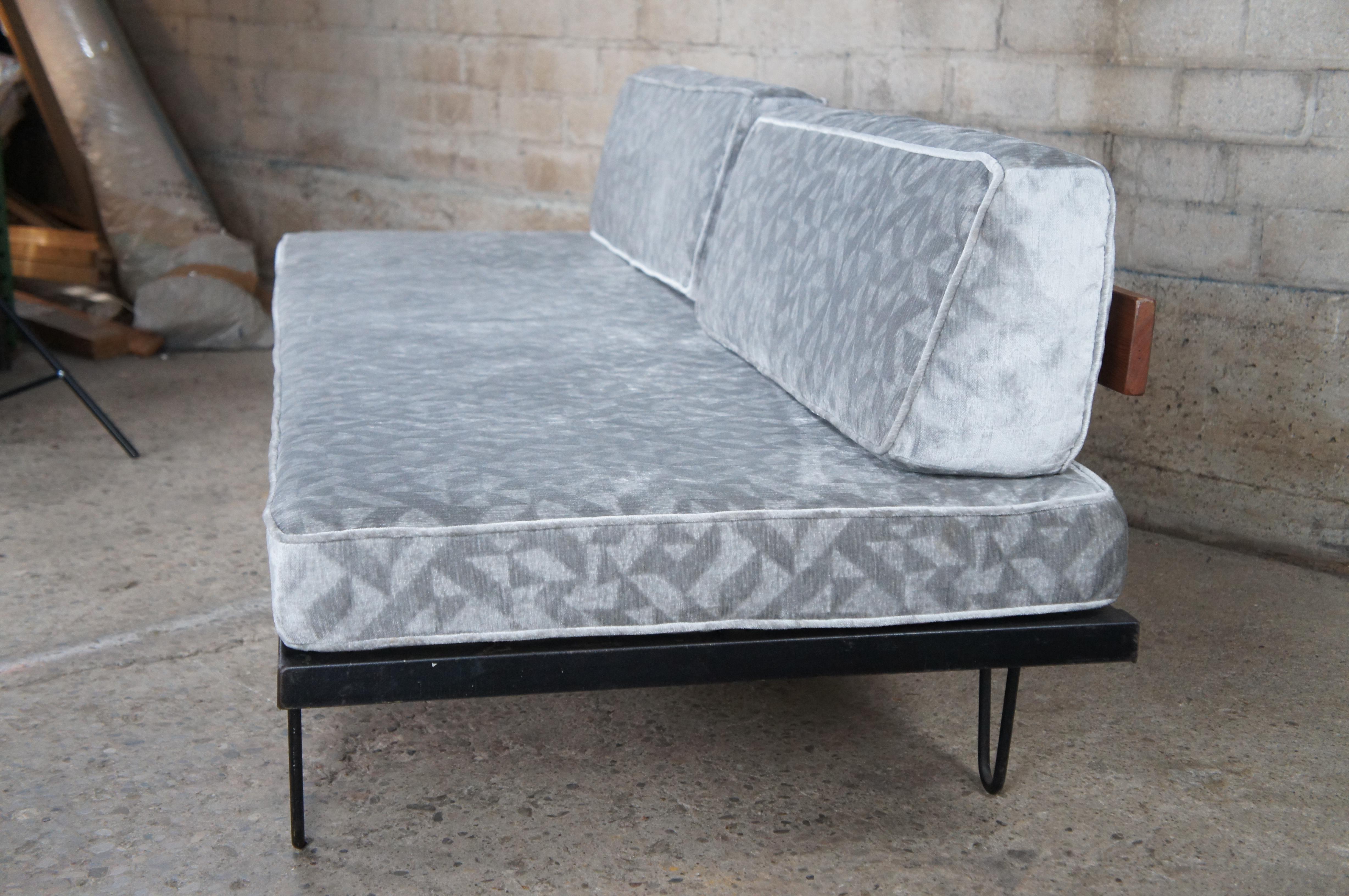 Mid Century Modern George Nelson Herman Miller Hairpin Leg Daybed Sofa en venta 3