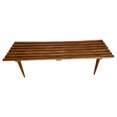 Mid-Century Modern George Nelson Inspired Slat Bench