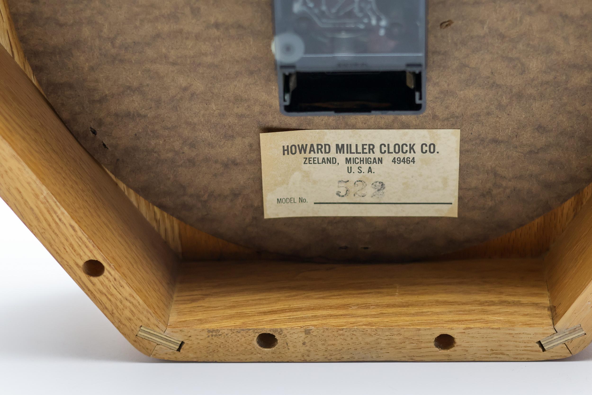 Mid Century Modern George Nelson Model No. 522 Wall Clock For Sale 1