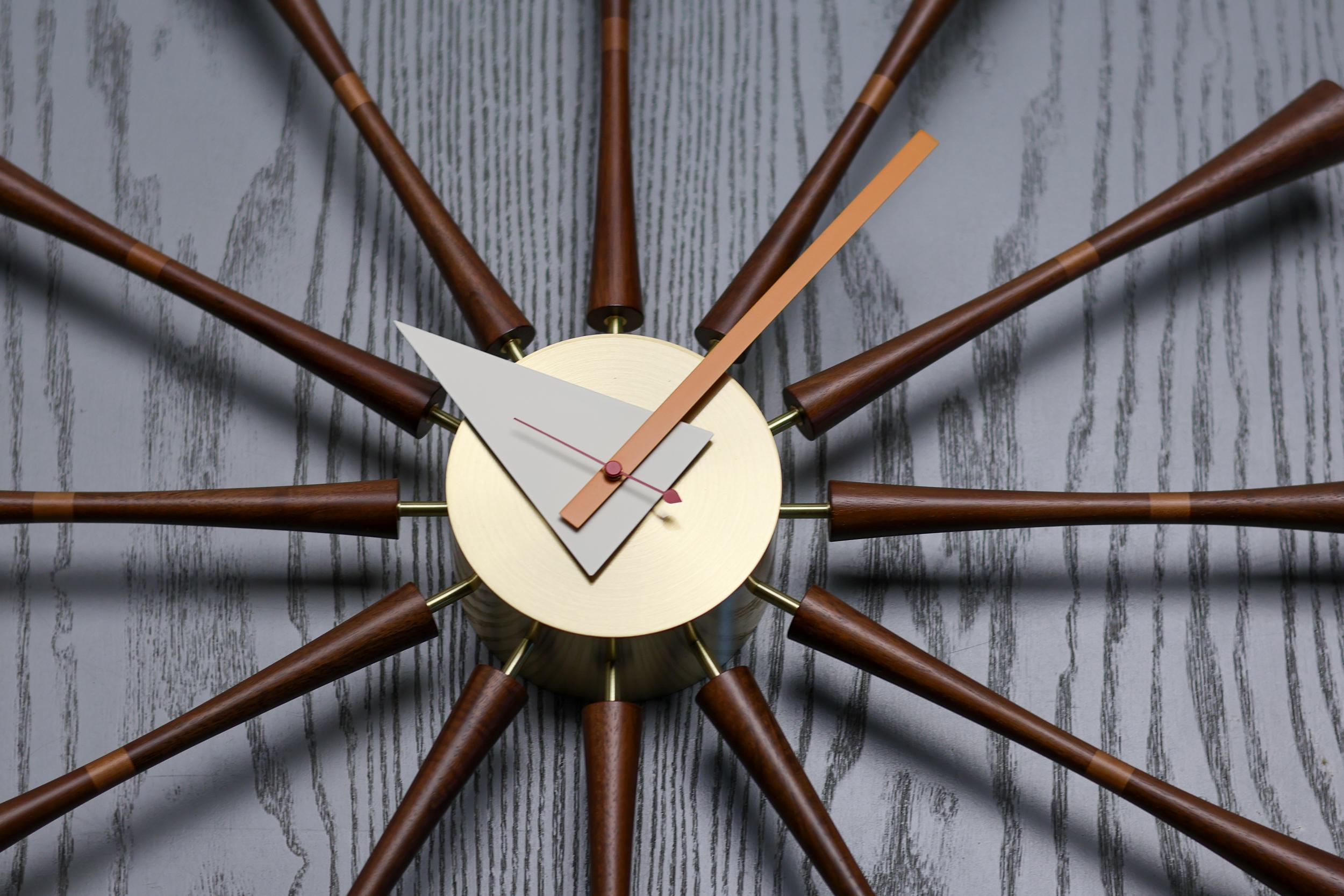 Swiss Mid Century Modern George Nelson Spindle Clock