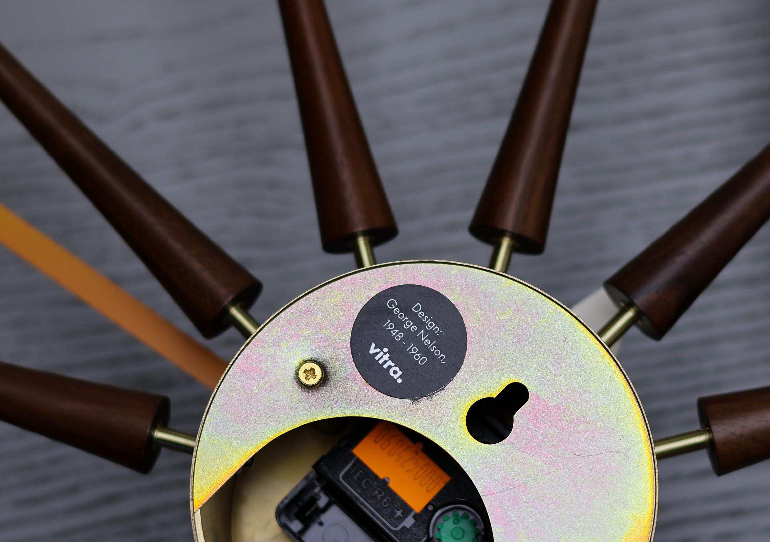 Mid Century Modern George Nelson Spindle Clock 1