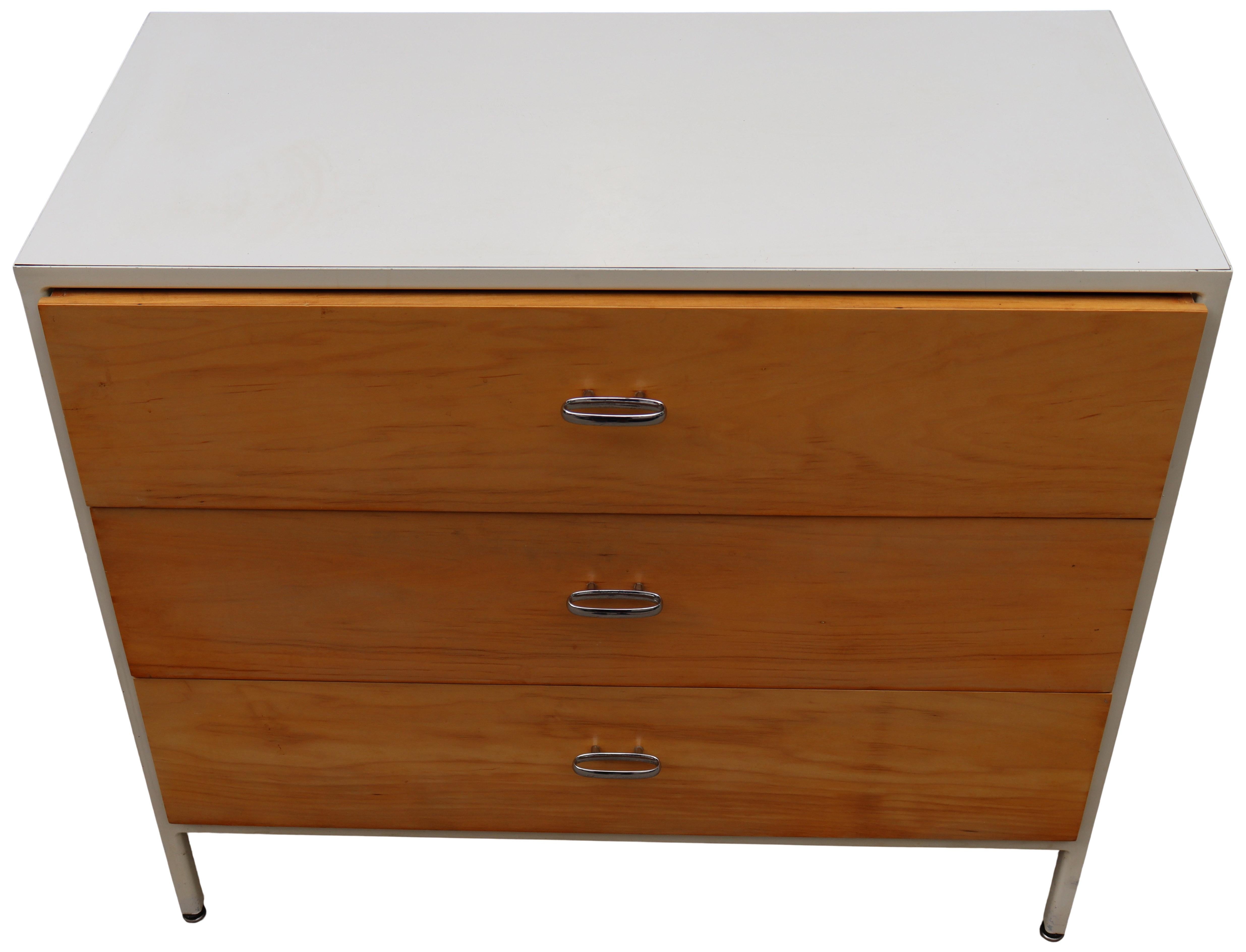 Mid-Century Modern George Nelson Steel Frame Dresser In Good Condition In BROOKLYN, NY