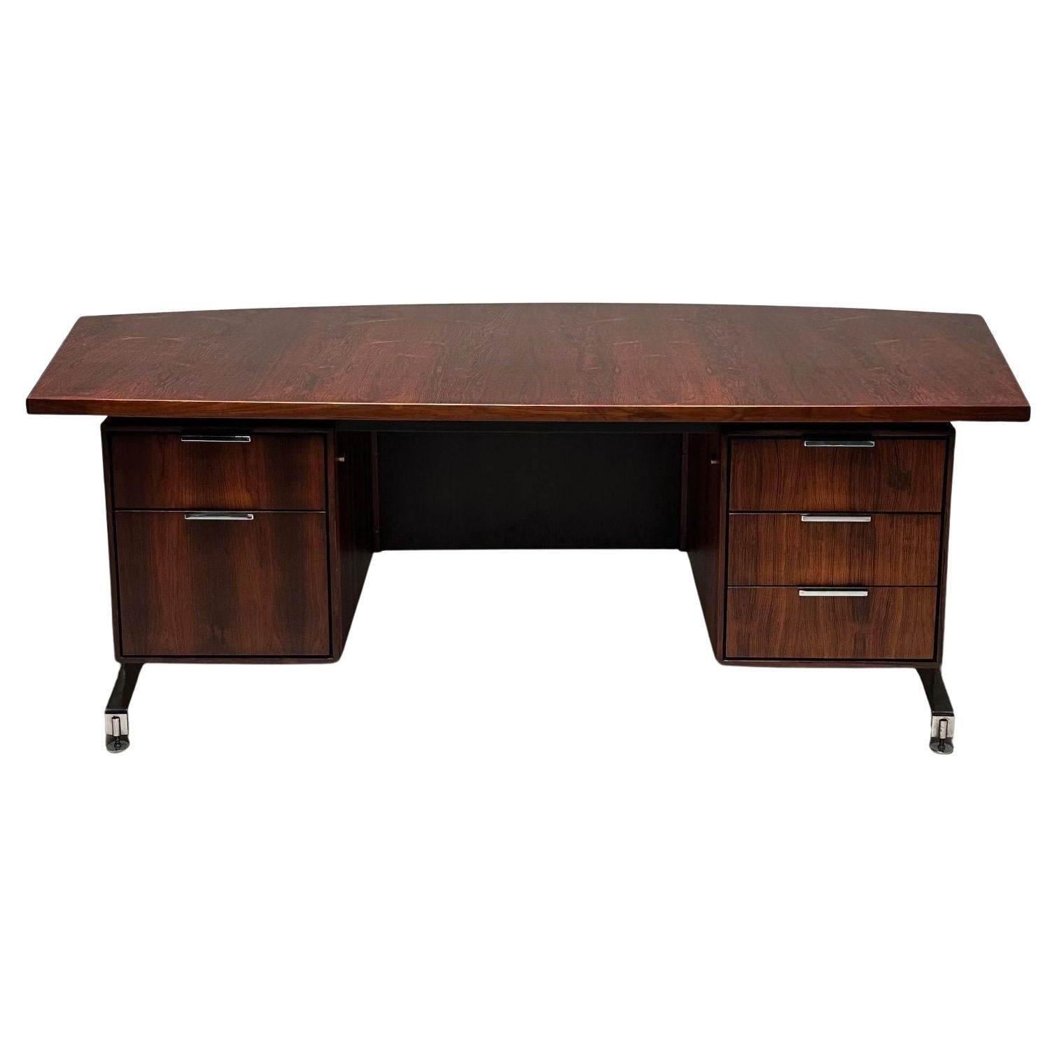 Mid-Century Modern George Nelson Style Partners / Executive Desk, Rosewood