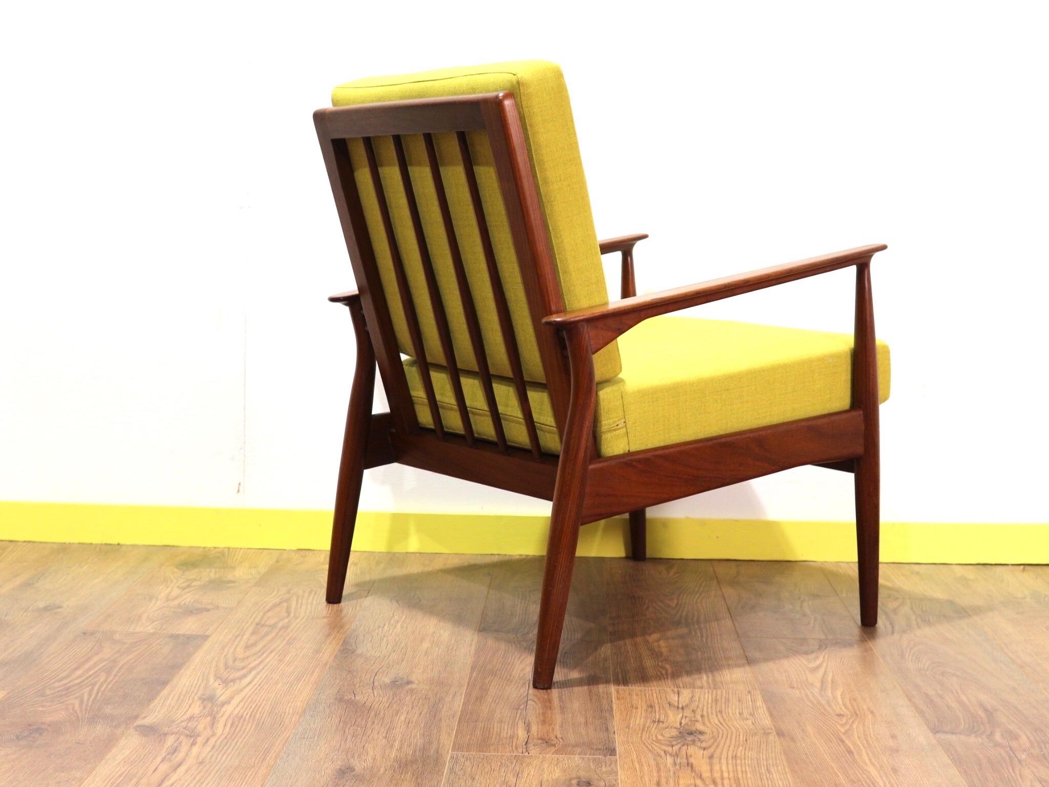 20th Century Mid-Century Modern George Stone Danish Style Lounge Chair For Sale