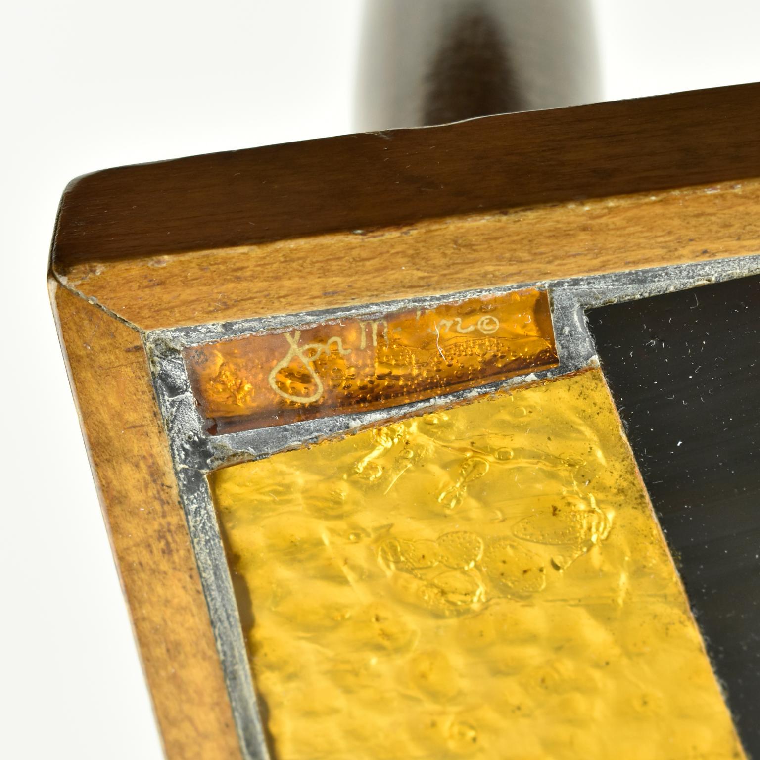 Mid-Century Modern Georges Briard Mosaik Glas und Holz Beistelltische, 3 Stück im Angebot 10
