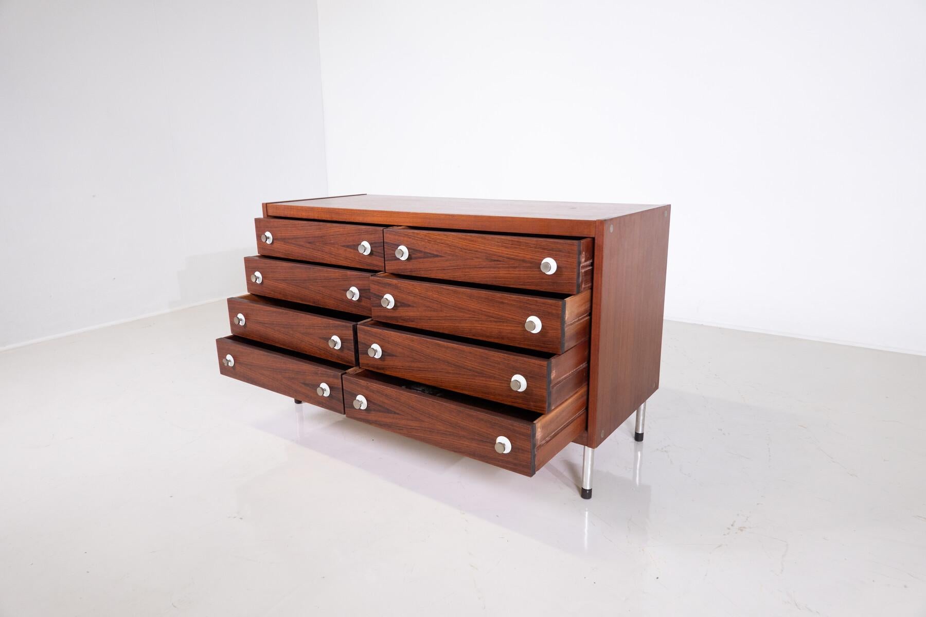 Mid-Century Modern Georges Coslin Wooden Sideboard, Italy, 1960s For Sale 4