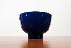 Mid-Century Modern German Cobalt Blue Ceramic Bangkok Series Bowl from Melitta