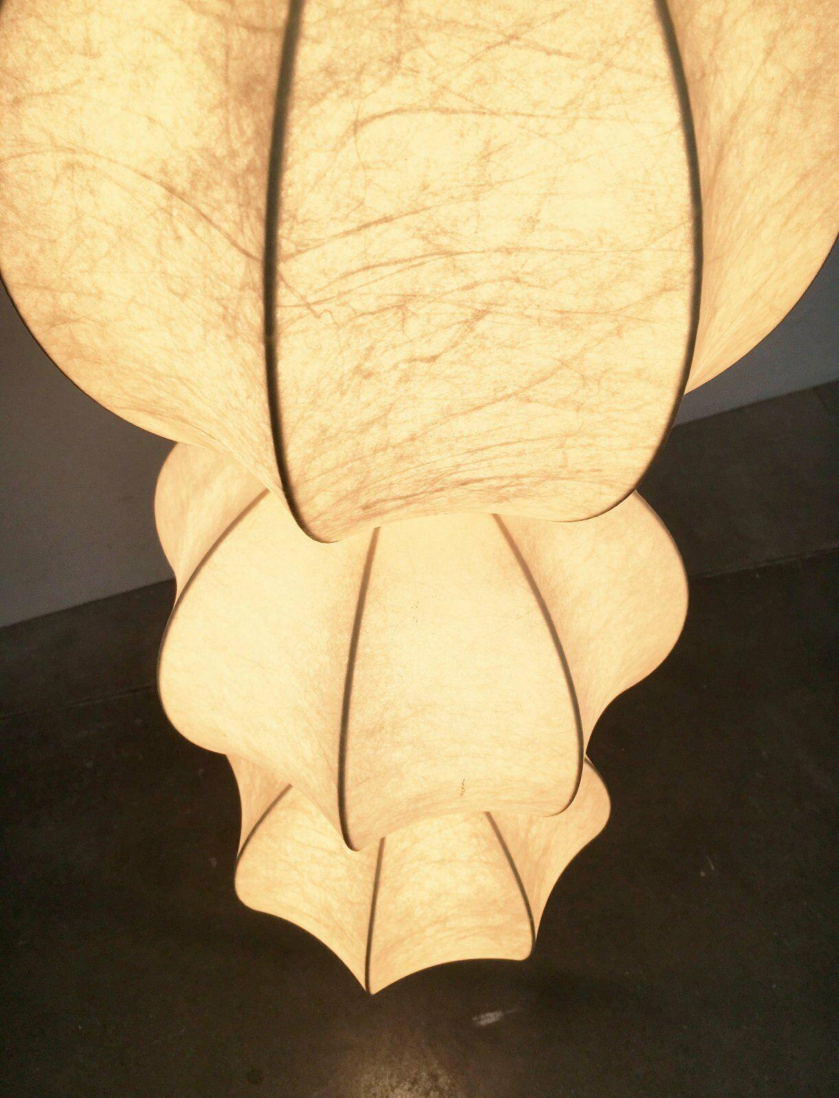 Lámpara colgante Cocoon alemana de mediados de siglo, de Friedel Wauer para Goldkant en venta 2