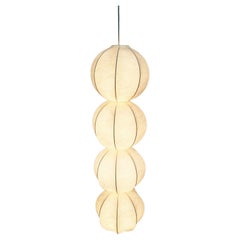 Mid-Century Modern German Cocoon Pendant Lamp by Friedel Wauer for Goldkant