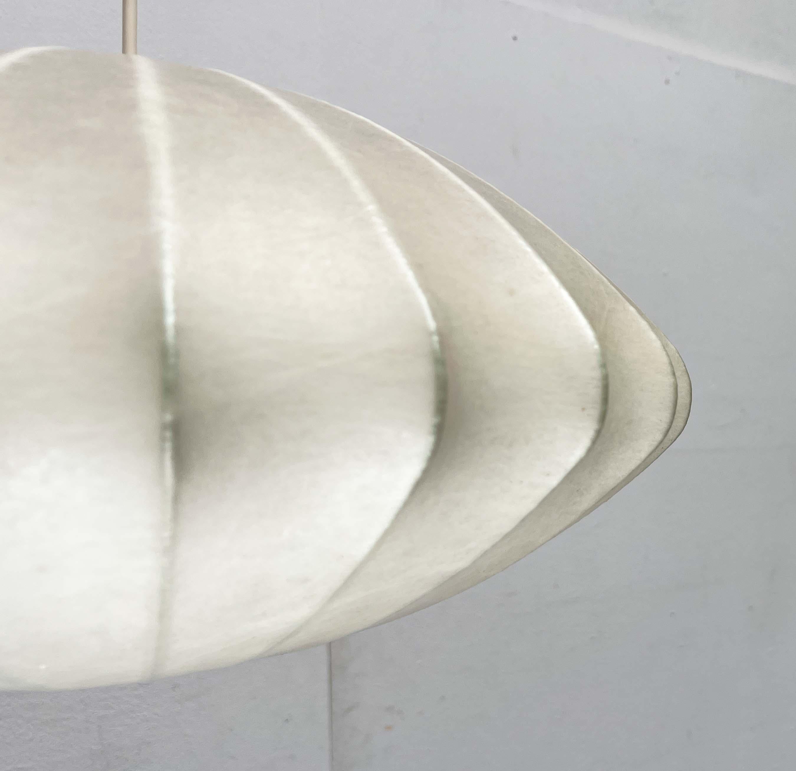 Lámpara colgante Cocoon alemana de mediados de siglo Friedel Wauer Goldkant, años 60 en venta 5