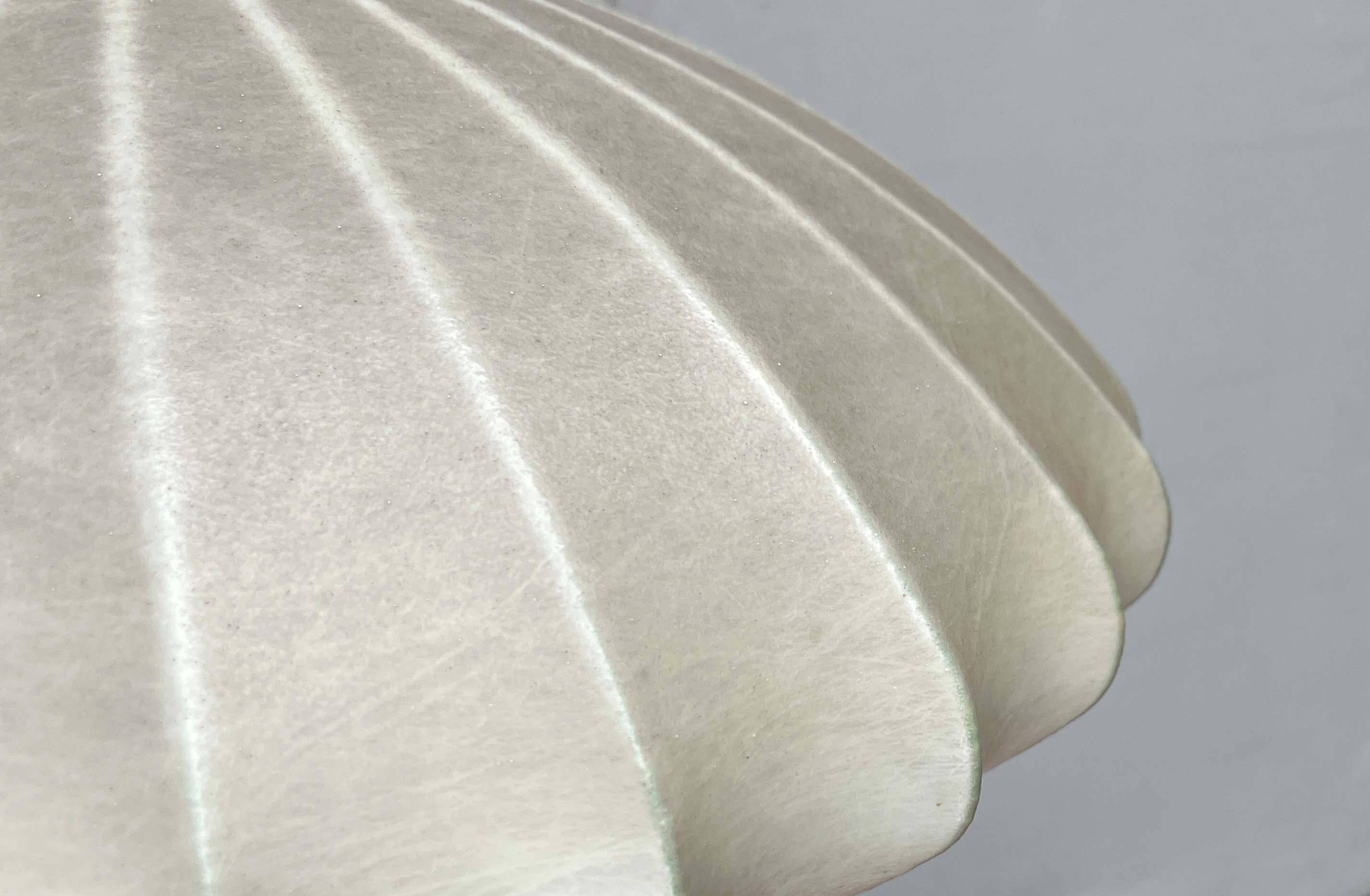 Lámpara colgante Cocoon alemana de mediados de siglo Friedel Wauer Goldkant, años 60 en venta 6