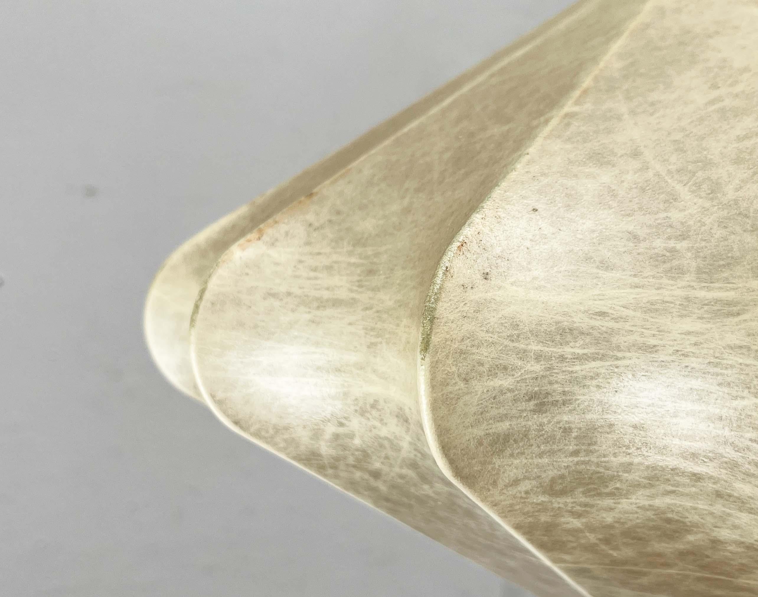 Mid-Century Modern German Cocoon Pendant Lamp Friedel Wauer Goldkant 1960s For Sale 9