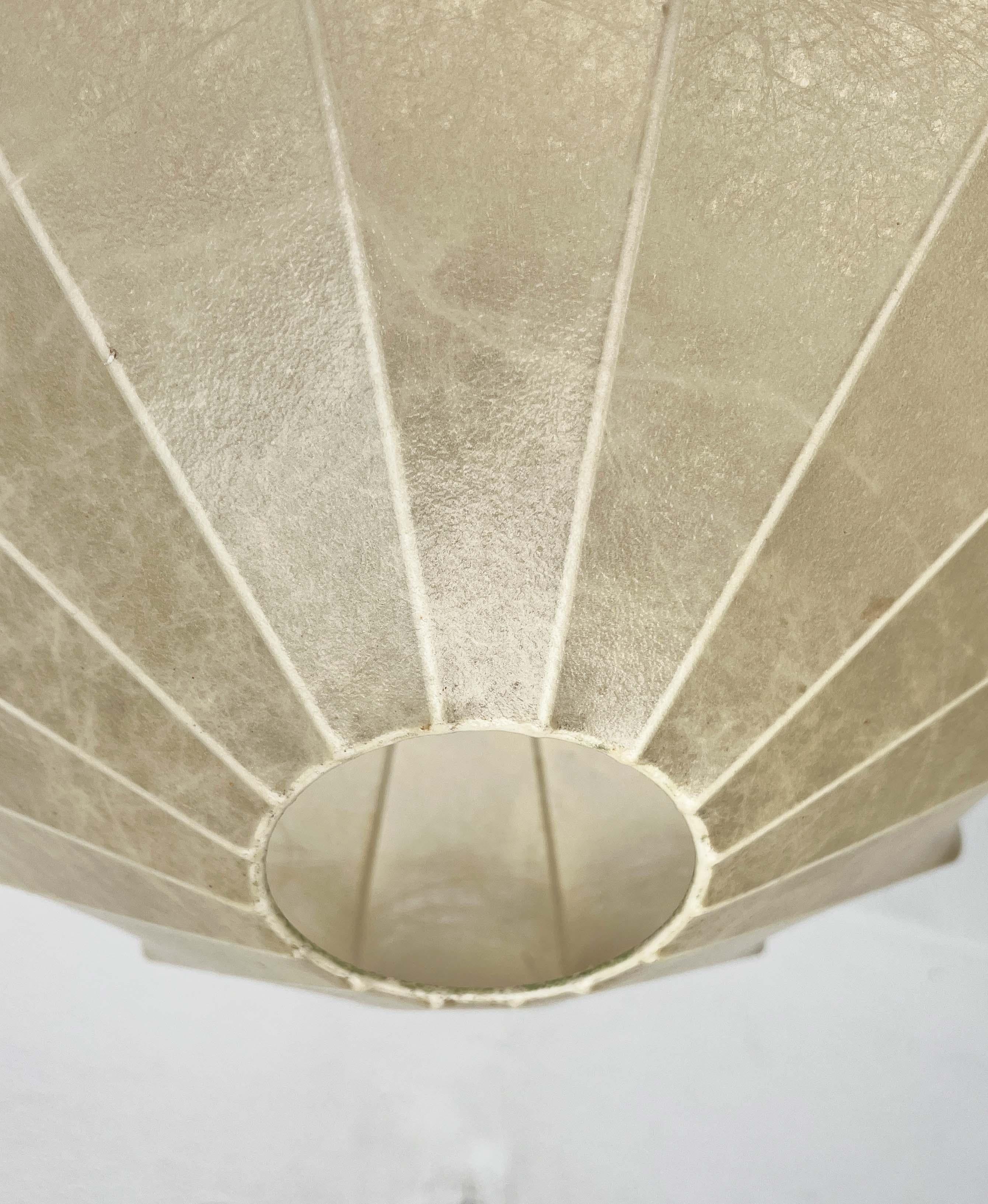 Mid-Century Modern German Cocoon Pendant Lamp Friedel Wauer Goldkant 1960s For Sale 11