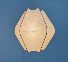 Deutsche Cocoon-Hängeleuchte aus der Jahrhundertmitte Friedel Wauer Goldkant, 1960er Jahre