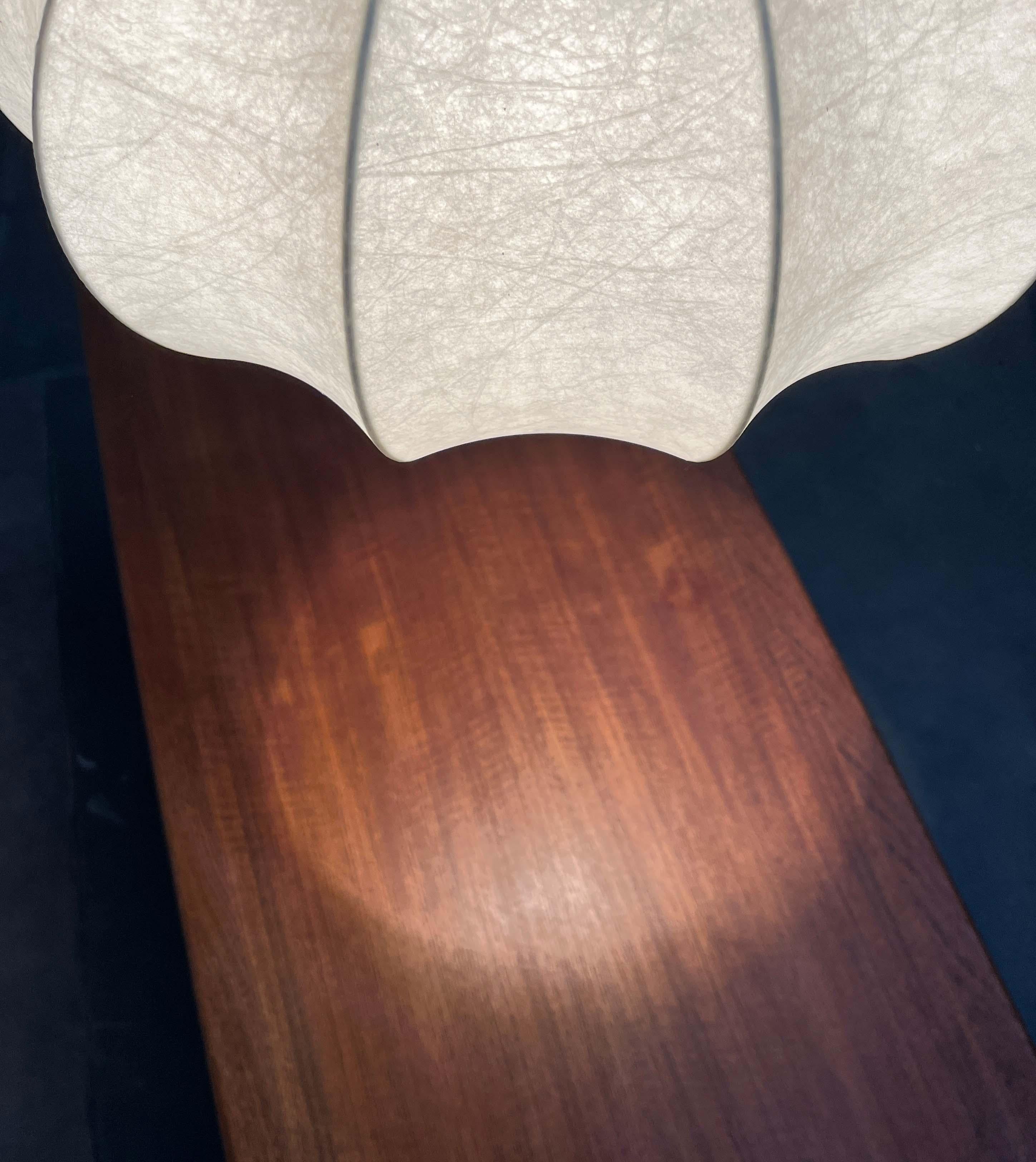 Lámpara colgante Cocoon alemana de mediados de siglo Friedel Wauer Goldkant, años 60 en venta 2