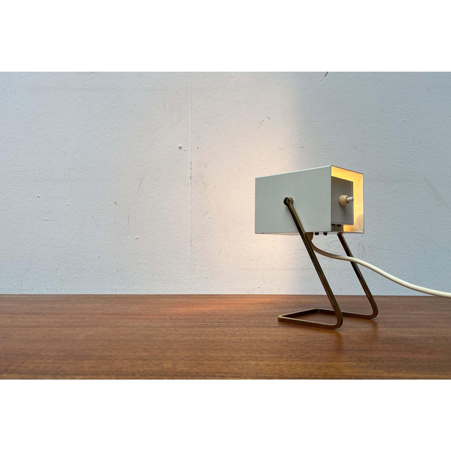 Lámpara de mesa cúbica alemana moderna de mediados de siglo de Kaiser Leuchten, años 60 en venta 9