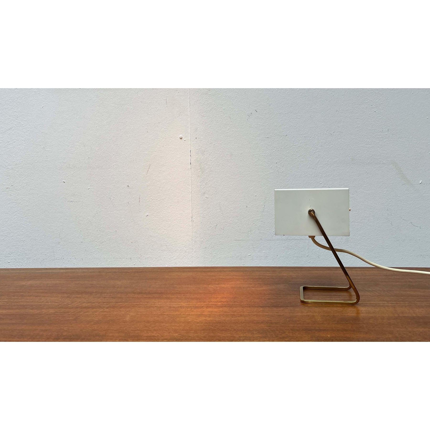 Lámpara de mesa cúbica alemana moderna de mediados de siglo de Kaiser Leuchten, años 60 en venta 2