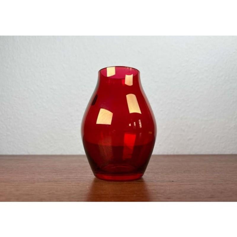 Mid-Century Modern German Glass Vase from Alfred Taube, 1960s For Sale 9