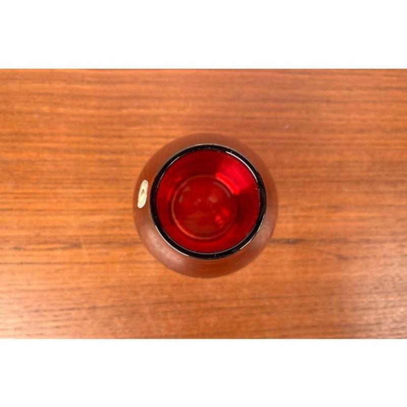 Mid-Century Modern German Glass Vase from Alfred Taube, 1960s In Good Condition For Sale In Hamburg, DE