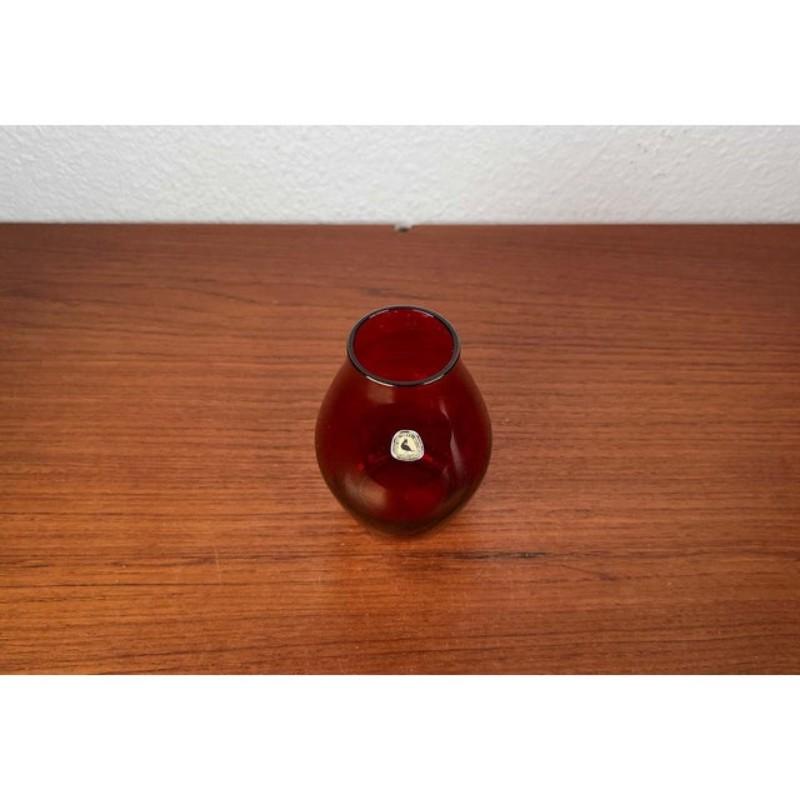 Mid-Century Modern German Glass Vase from Alfred Taube, 1960s For Sale 3