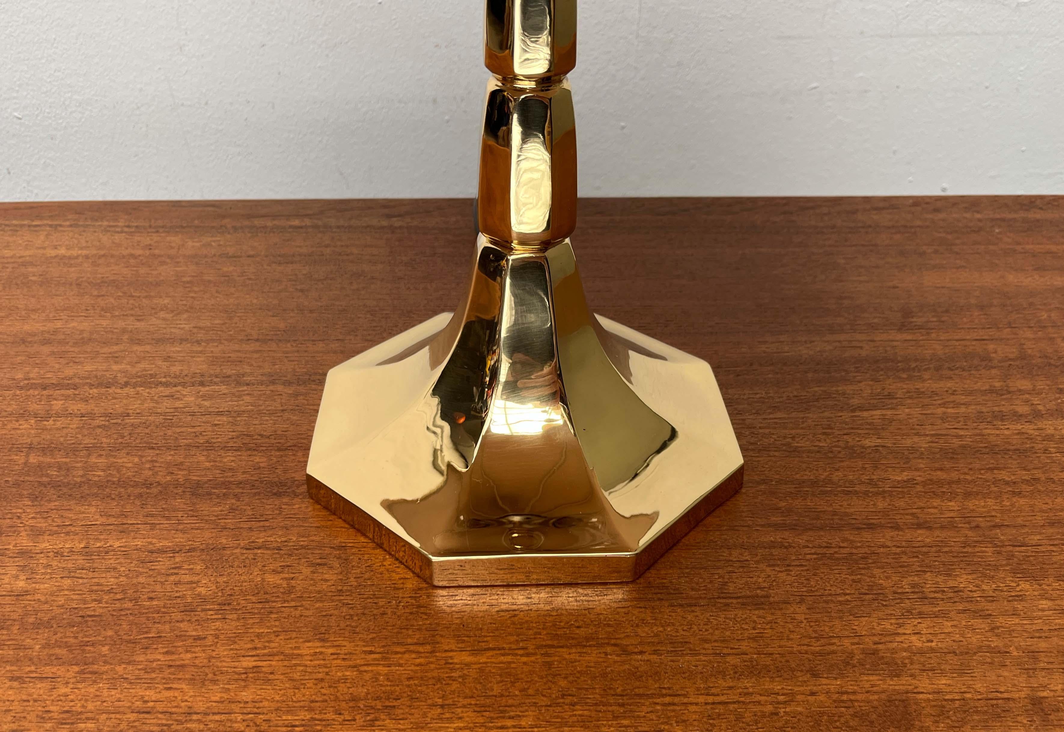 Lámpara de sobremesa de latón estilo Hollywood Regency alemán moderno de mediados de siglo de Goldkant en venta 2