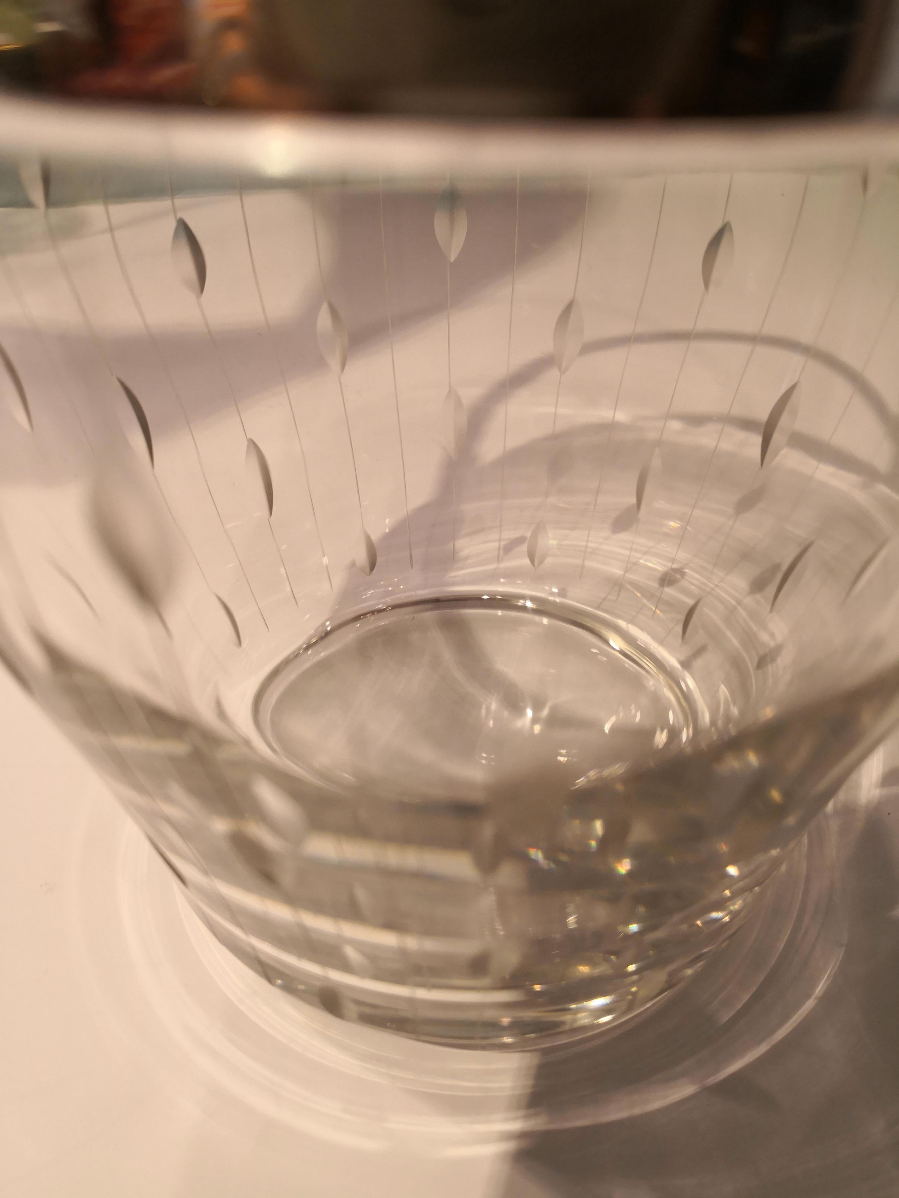 Hand-Crafted Mid-Century Modern German Ice Cube Crystal
