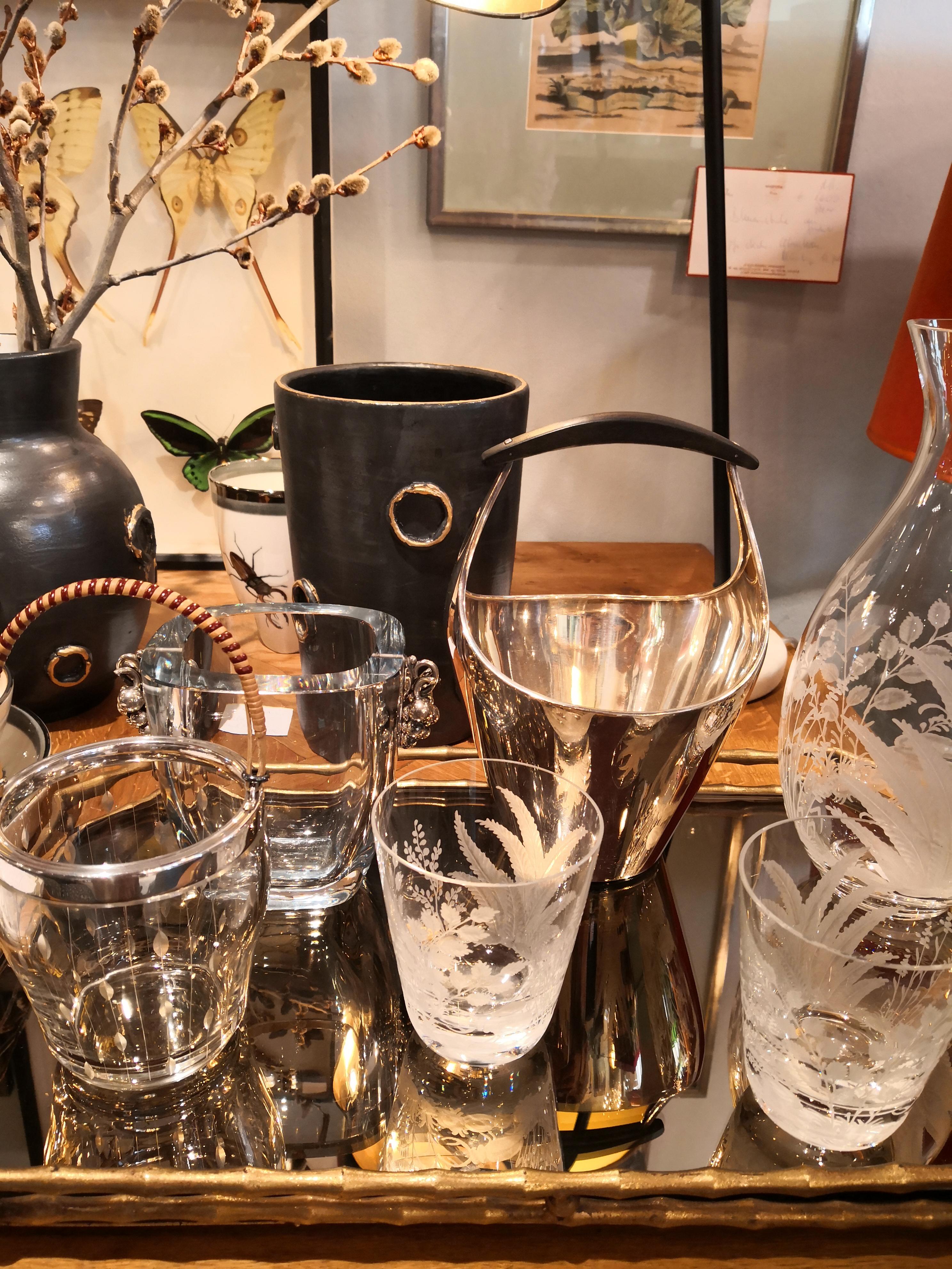 Mid-Century Modern German Ice Cube Crystal 1