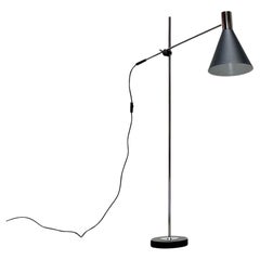 Lampada da terra tedesca minimalista della metà del secolo, anni '60