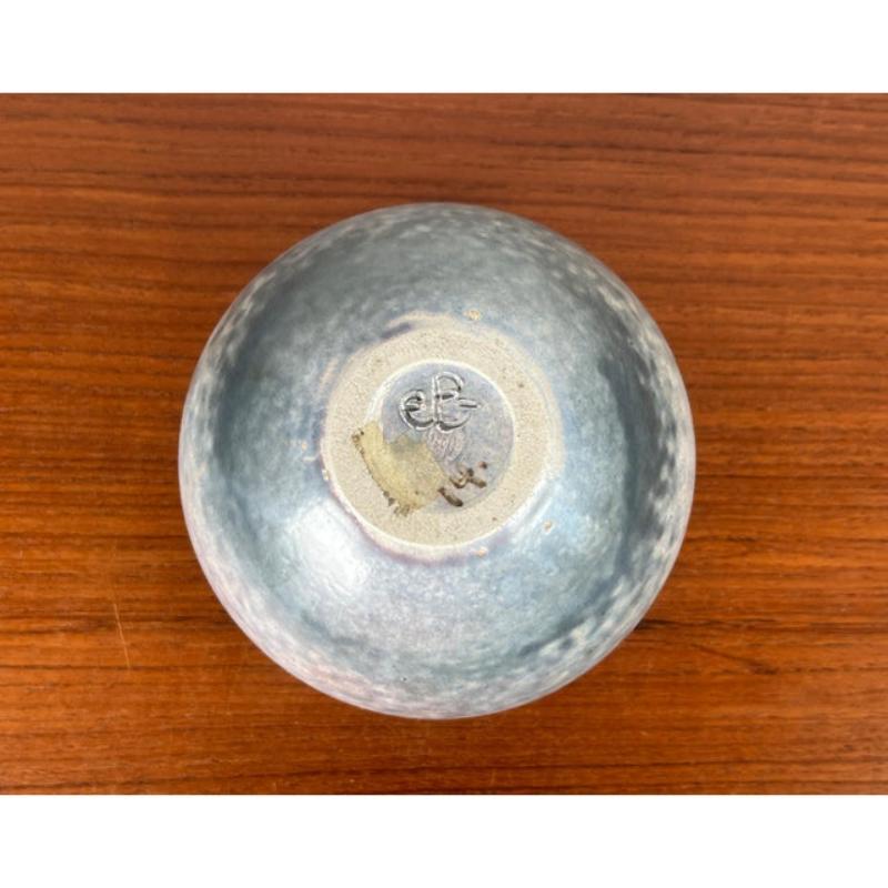 Mid-Century Modern German Minimalist Studio Pottery Vase by Elisabeth, 1960s For Sale 7