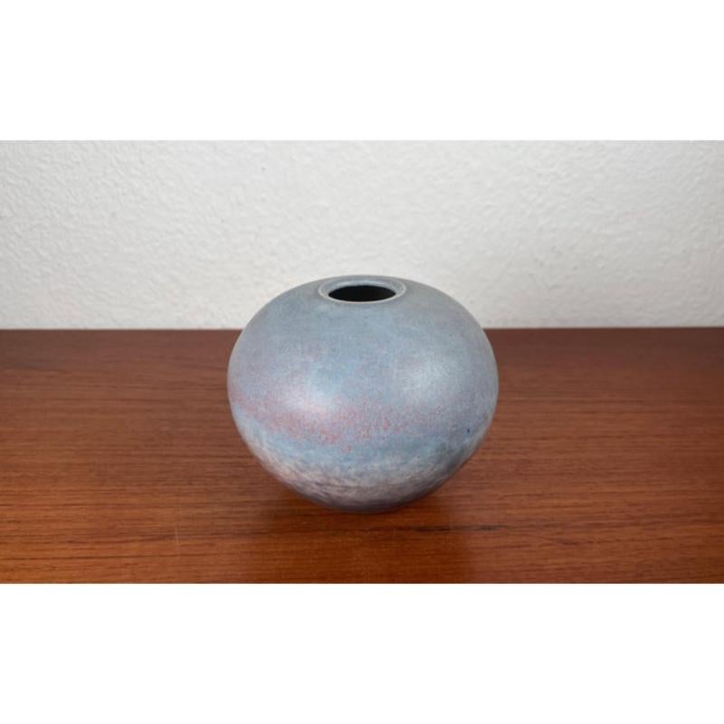 Mid-Century Modern German Minimalist Studio Pottery Vase by Elisabeth, 1960s For Sale 10