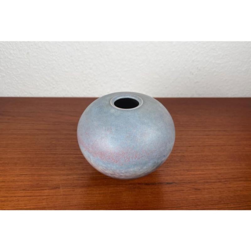 Mid-Century Modern German Minimalist Studio Pottery Vase by Elisabeth, 1960s For Sale 4
