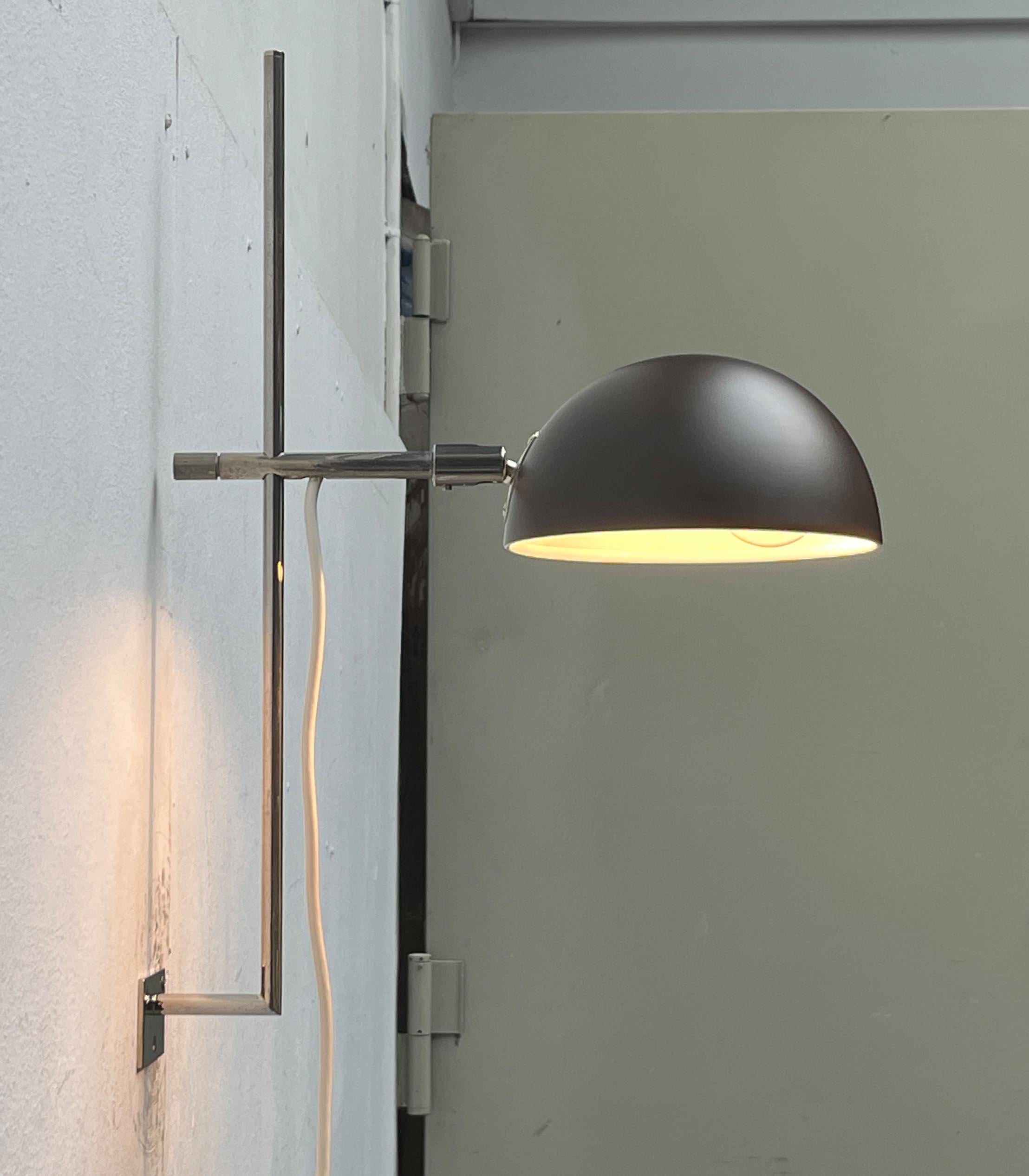 Deutsche minimalistische Mid-Century-Modern-Wandleuchte von Beisl, 1960er Jahre im Angebot 5