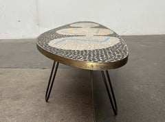 Mid-Century Modern German Mosaic Side Table Berthold Müller Oerlinghausen, 1960s