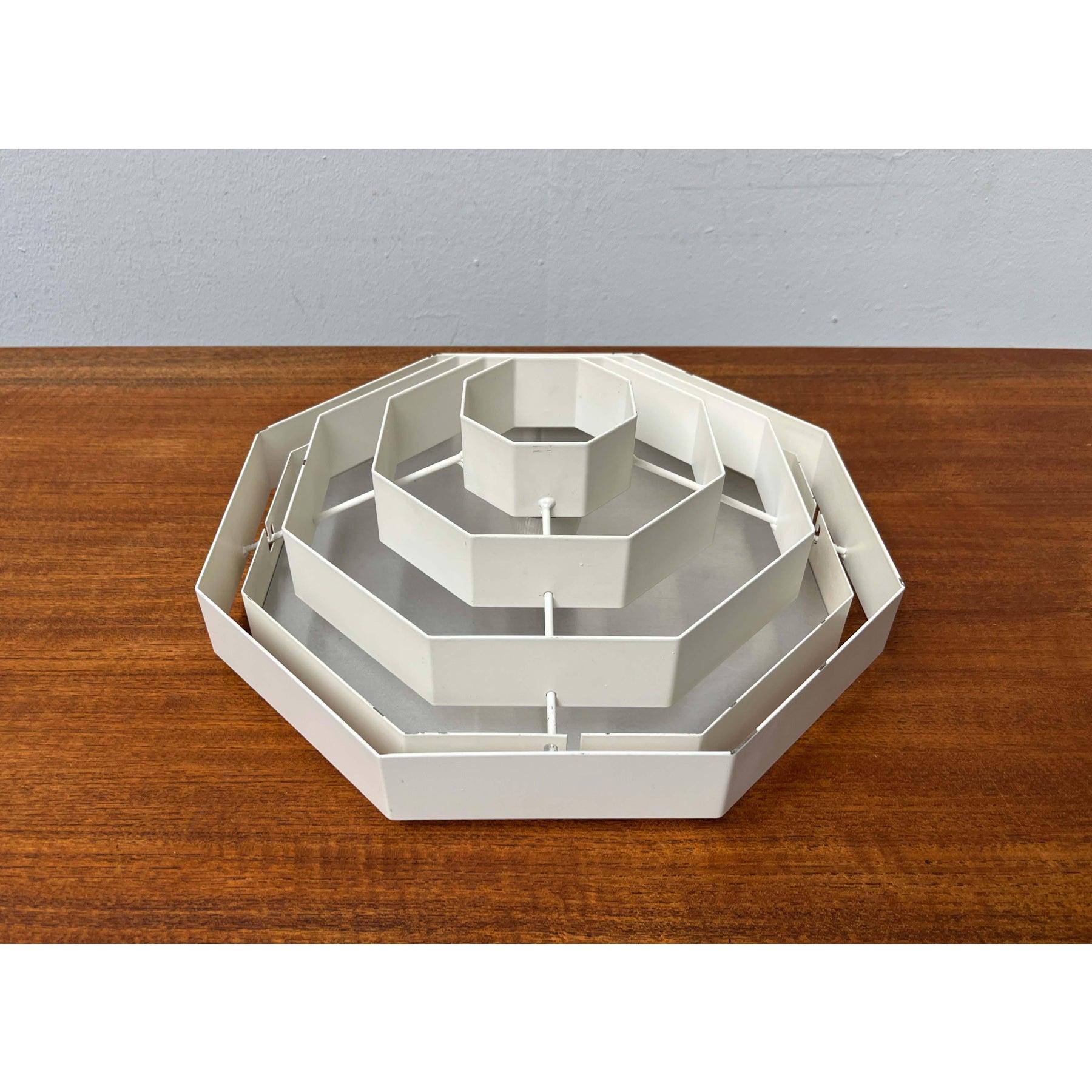 Mid-Century Modern German Octaform Ceiling Lamp from Spectral Leuchten, 1960s In Good Condition For Sale In Hamburg, DE