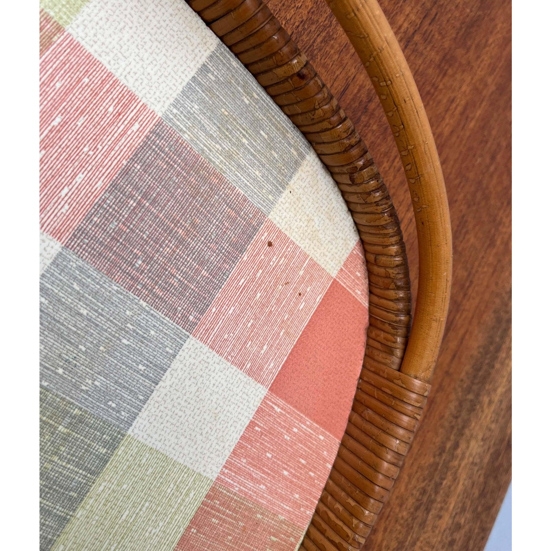 Mid-Century Modern German Rattan Tray, 1960s For Sale 7