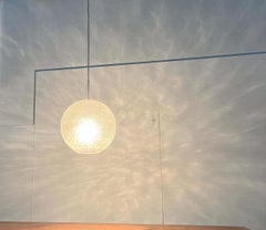 Mid-Century Modern German Space Age Glass Ball Pendant Lamp from Doria, 1960s