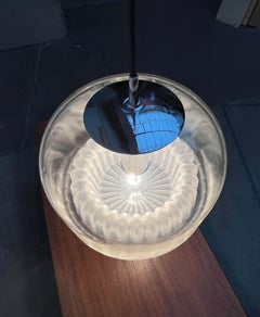 Mid-Century Modern German A Space Age Glas-Hängeleuchte Peill & Putzler, 1960er Jahre