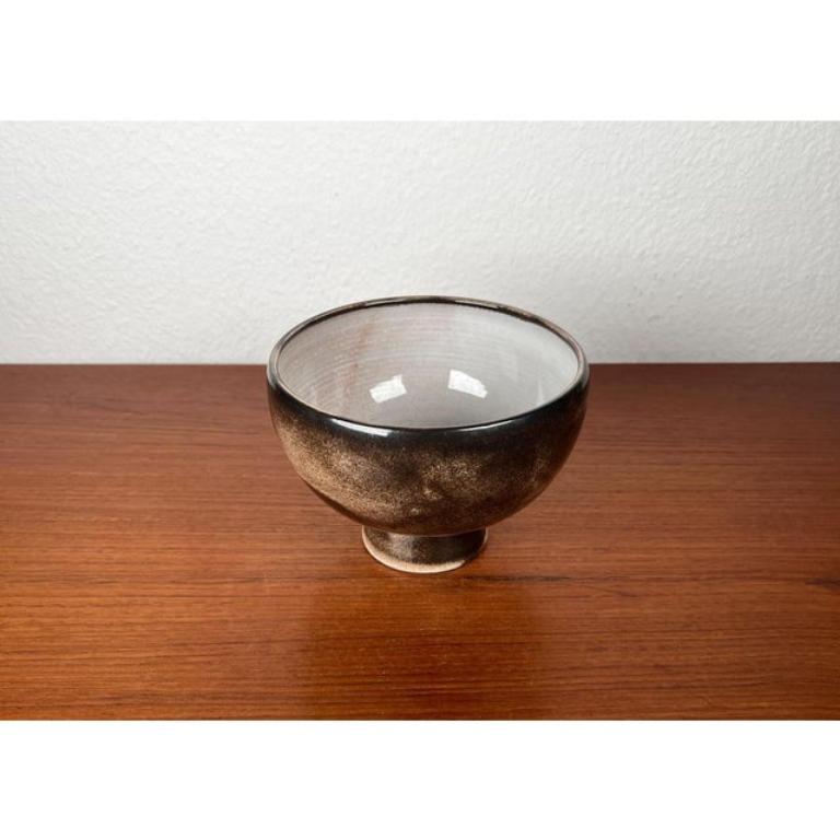 Cuenco de Studio Pottery alemán moderno de mediados de siglo de Monika Maetzel, años 60 siglo XX en venta
