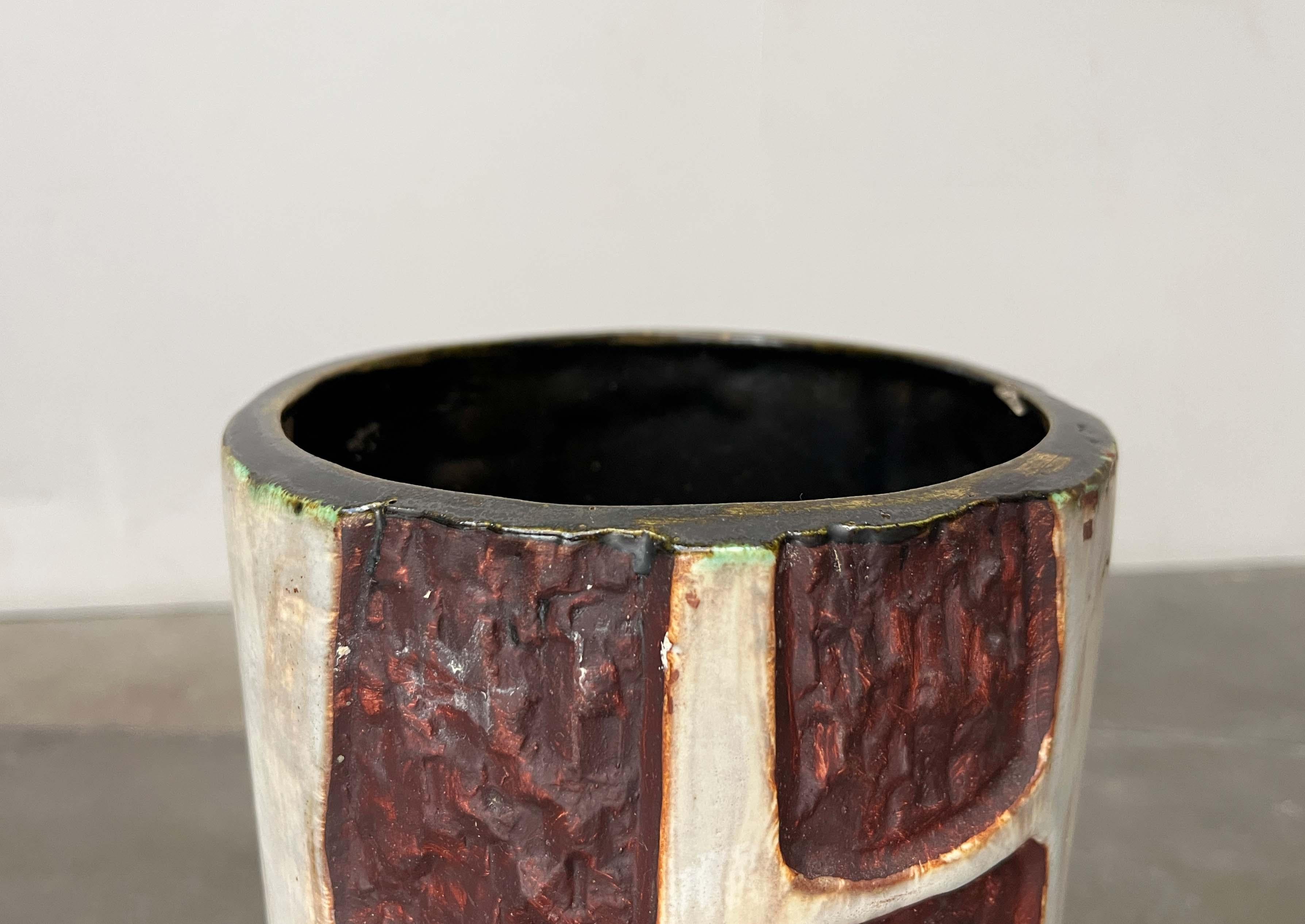 Mid-Century Modern German Studio Pottery Floor Vase Schäffenacker Keramik, 1960s For Sale 6