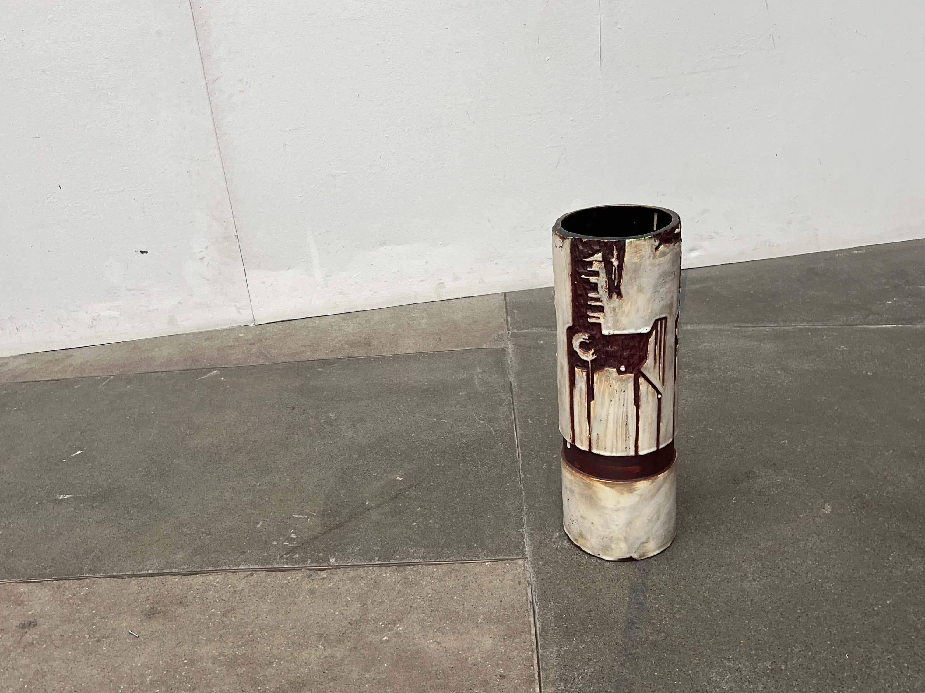 Mid-Century Modern German Studio Pottery Floor Vase Schäffenacker Keramik, 1960s For Sale 9