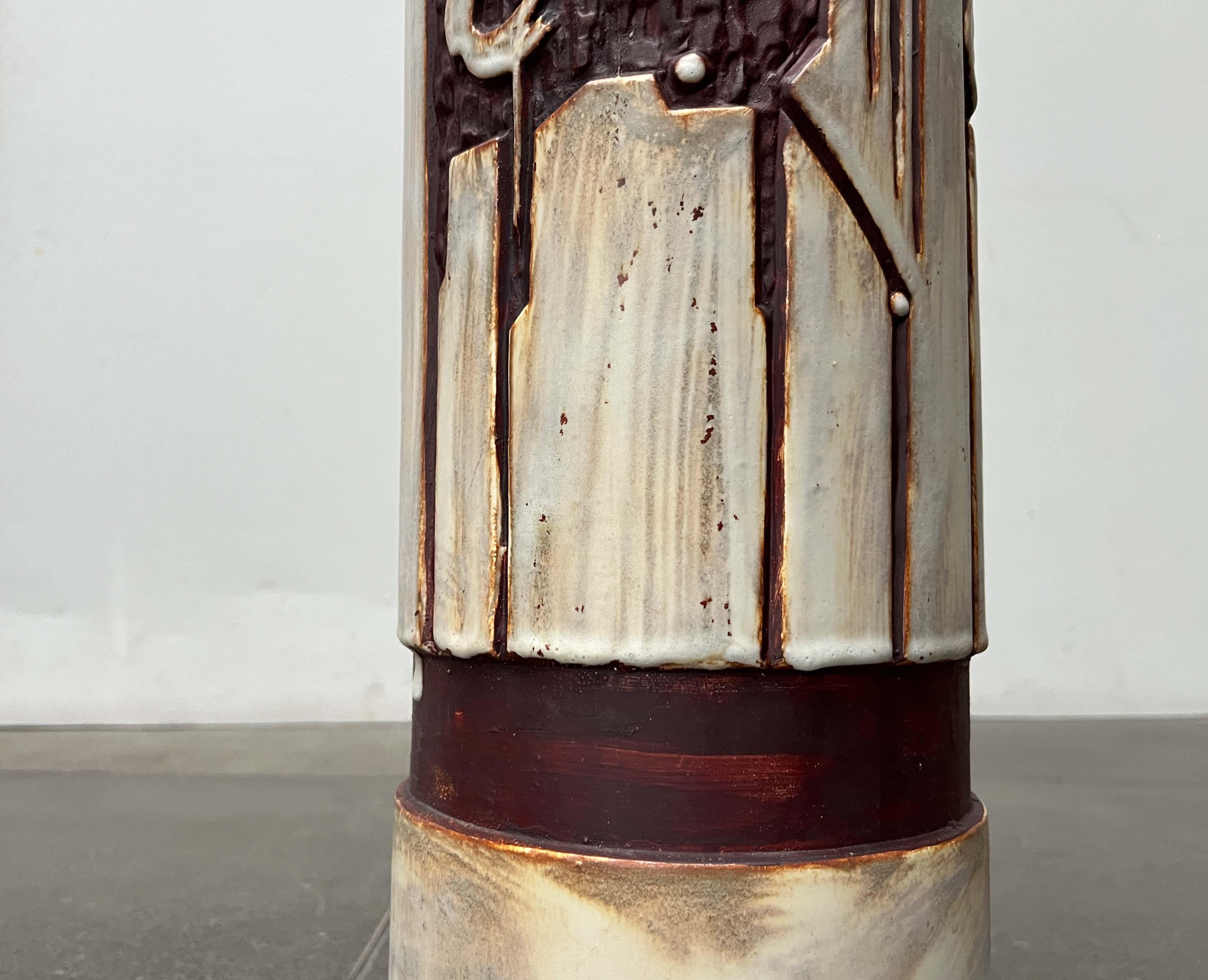Mid-Century Modern German Studio Pottery Floor Vase by Helmut Friedrich Schäffenacker for Schäffenacker Keramik, 1960s