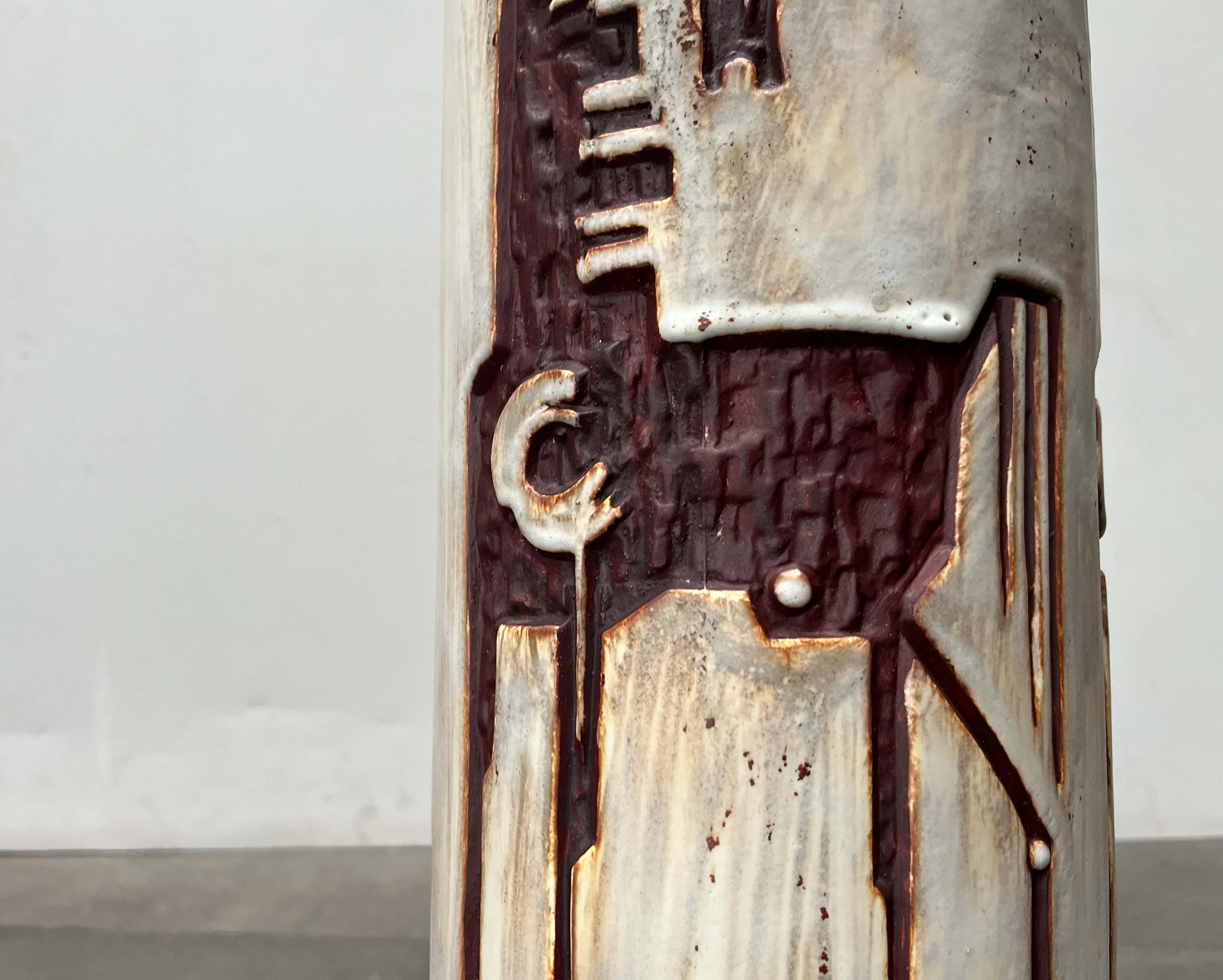 20th Century Mid-Century Modern German Studio Pottery Floor Vase Schäffenacker Keramik, 1960s For Sale