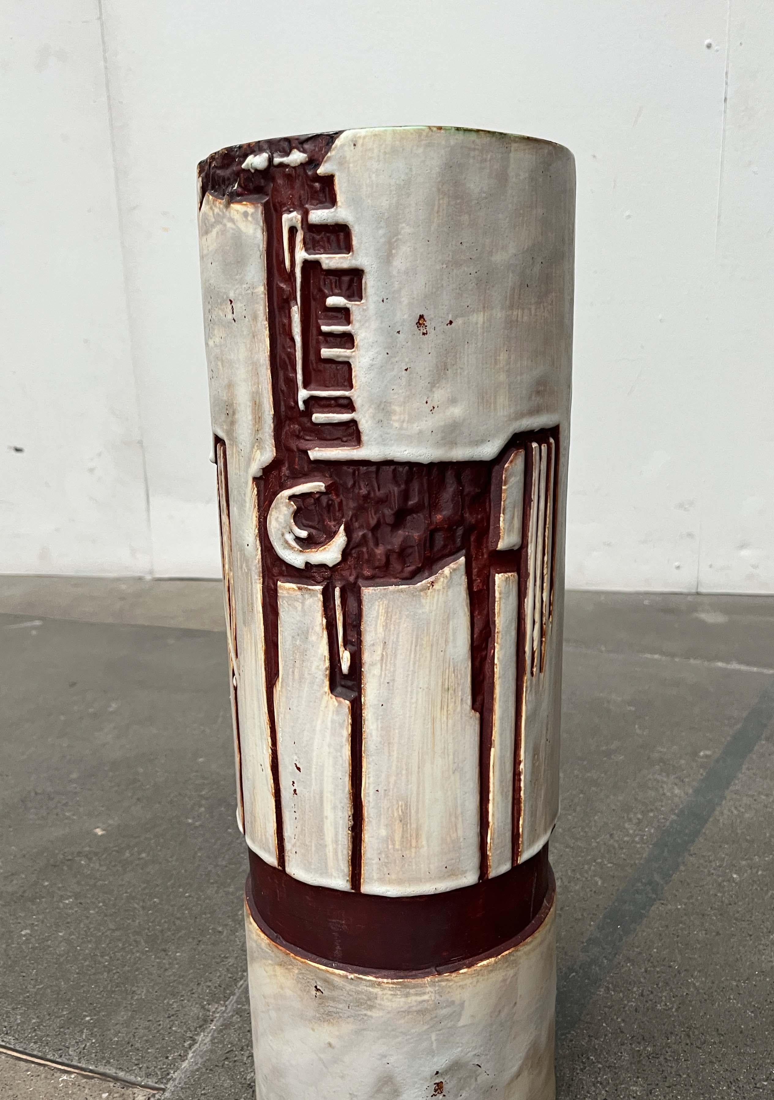 Mid-Century Modern German Studio Pottery Floor Vase Schäffenacker Keramik, 1960s For Sale 1