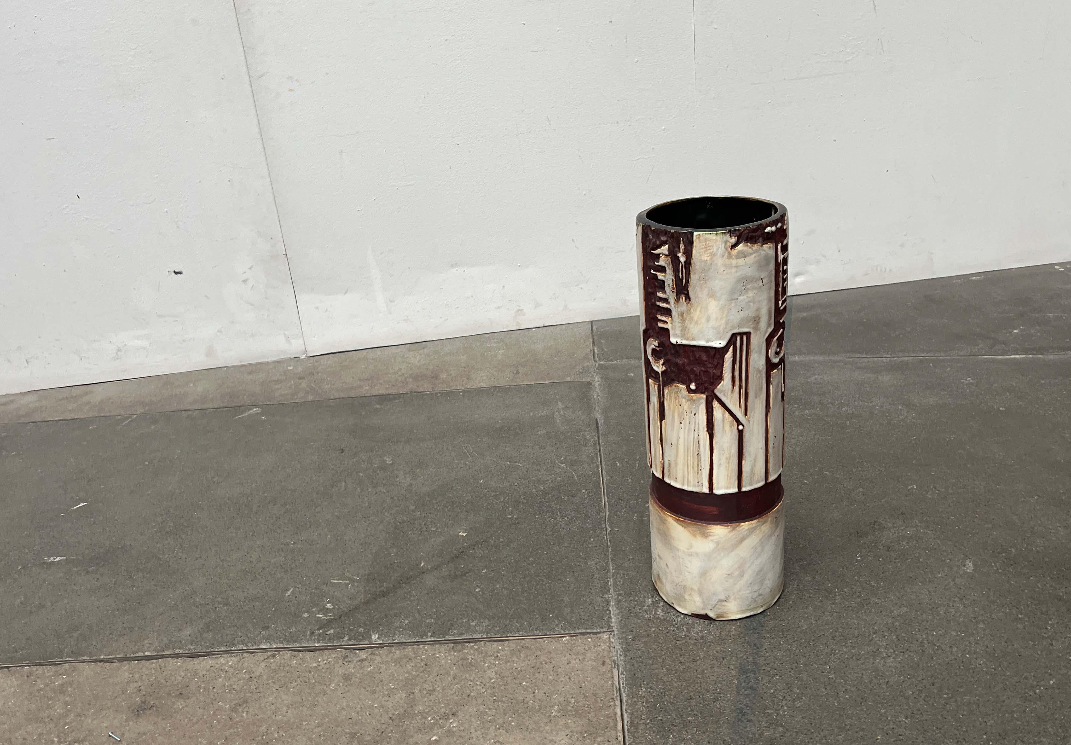 Mid-Century Modern German Studio Pottery Floor Vase Schäffenacker Keramik, 1960s For Sale 3