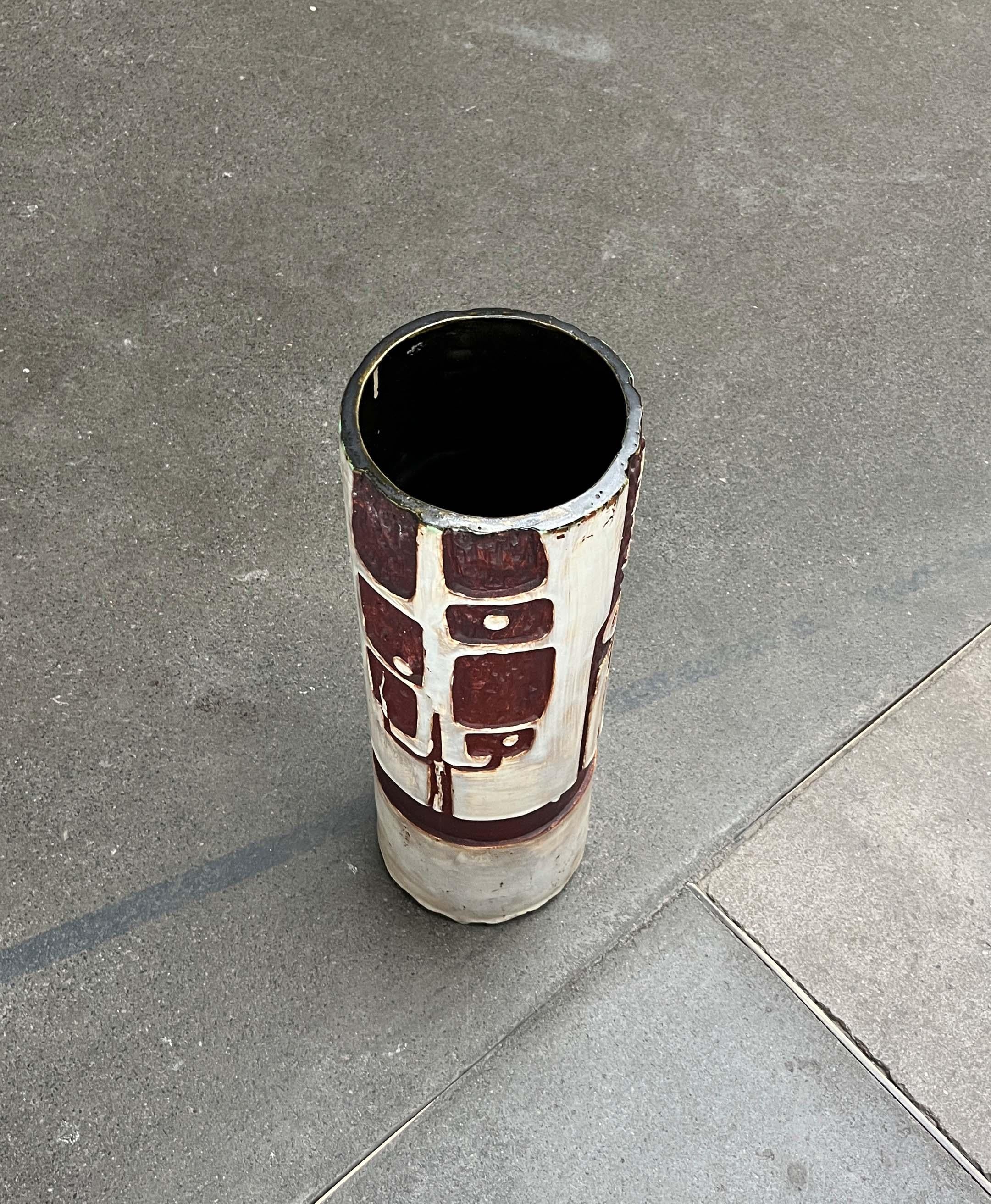 Mid-Century Modern German Studio Pottery Floor Vase Schäffenacker Keramik, 1960s For Sale 4