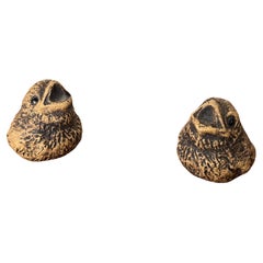 Alfarería alemana de mediados de siglo Studio Pottery Figuritas de pájaros Worspweder Keramik